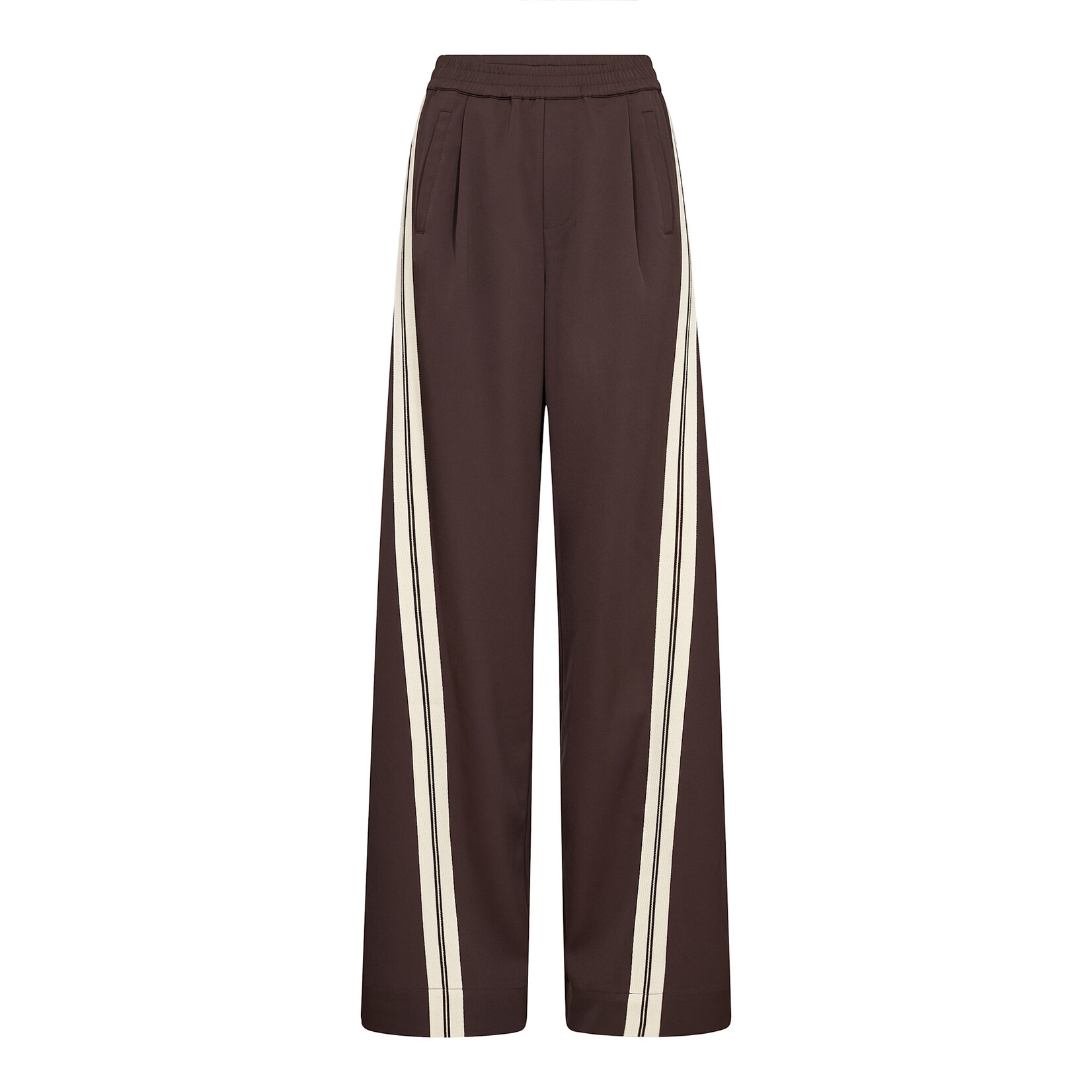 Co'couture Alini double panel pant Dark brown
