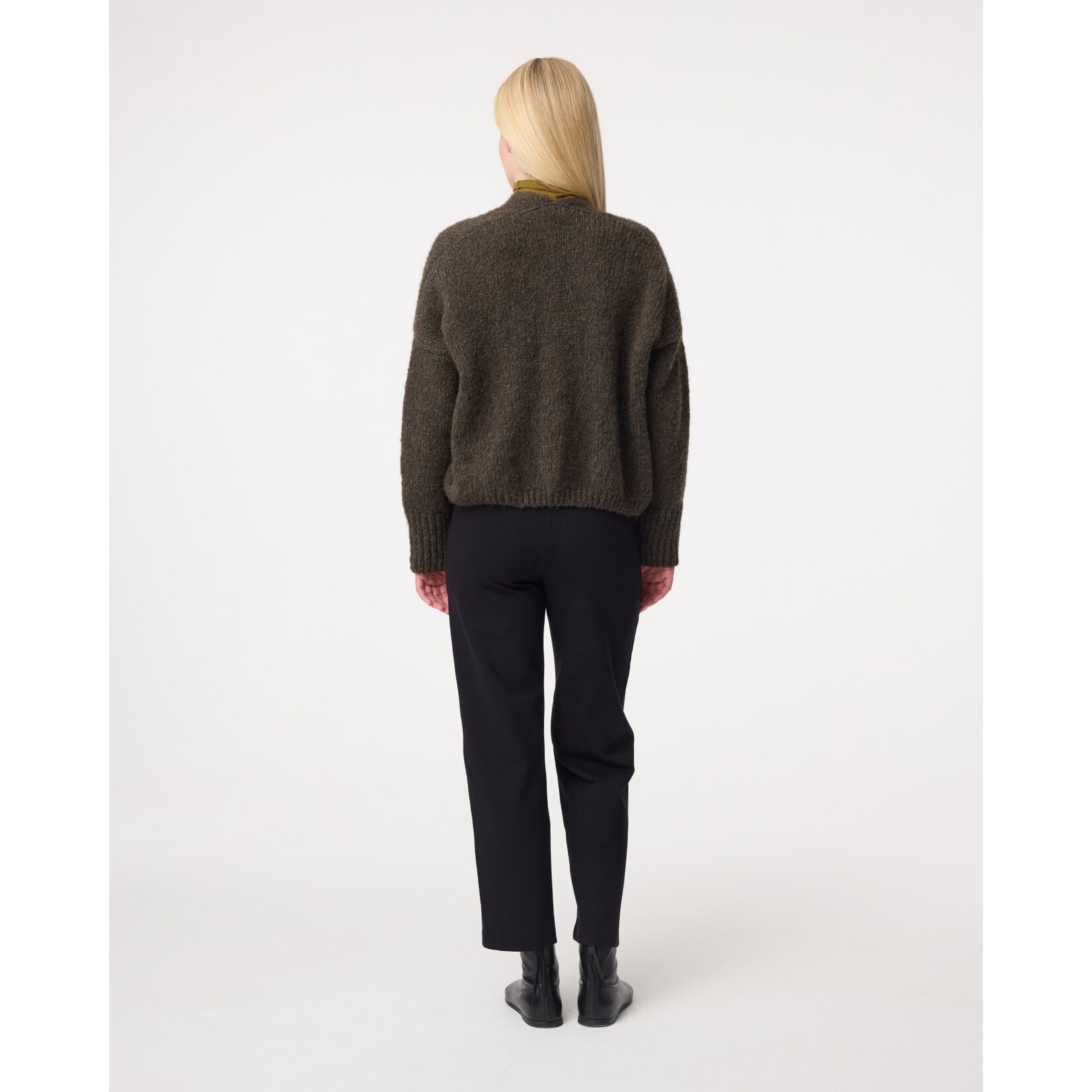 Knit-ted Becky vest Dark green