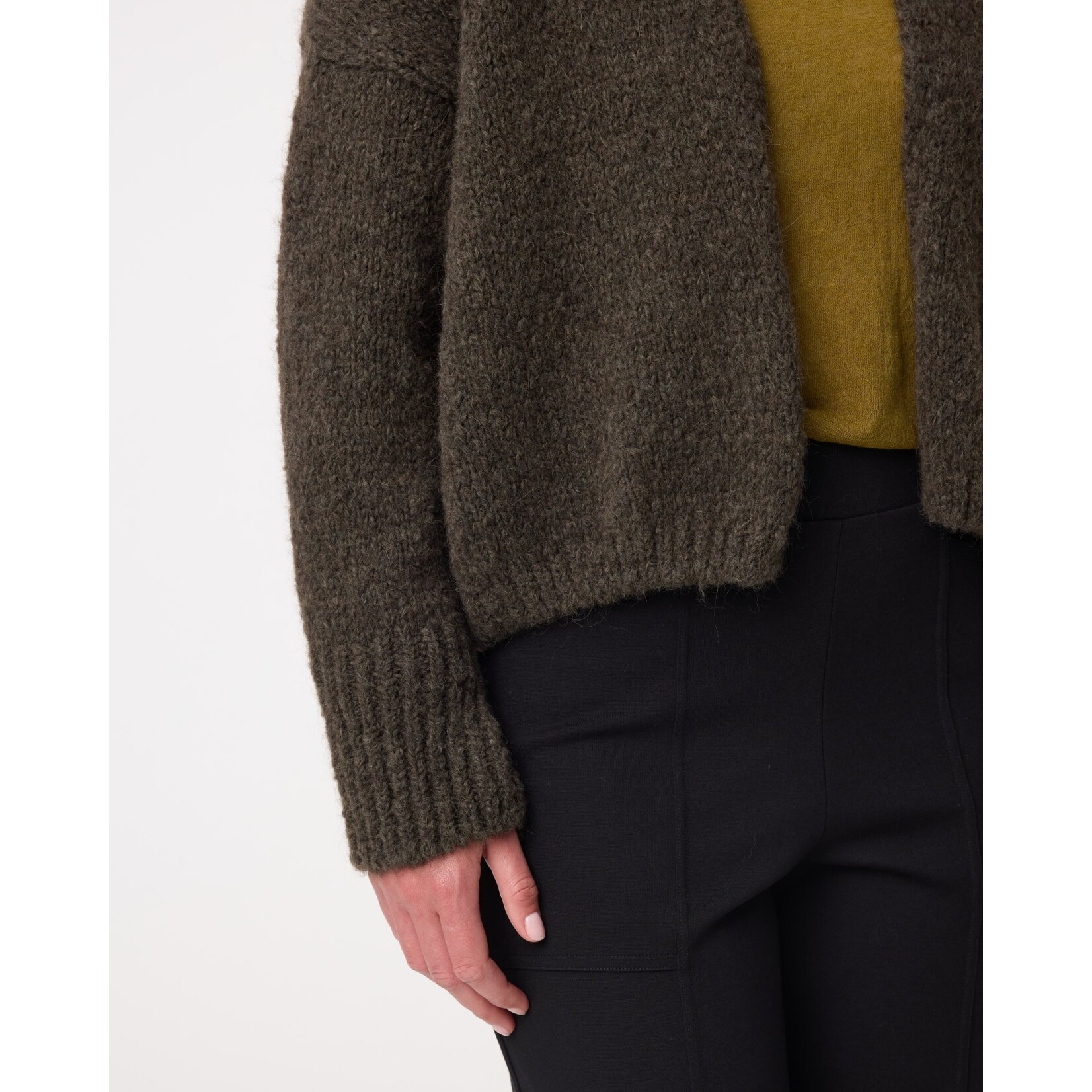 Knit-ted Becky vest Dark green