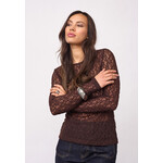 Co'couture Barna o-neck blouse Dark brown