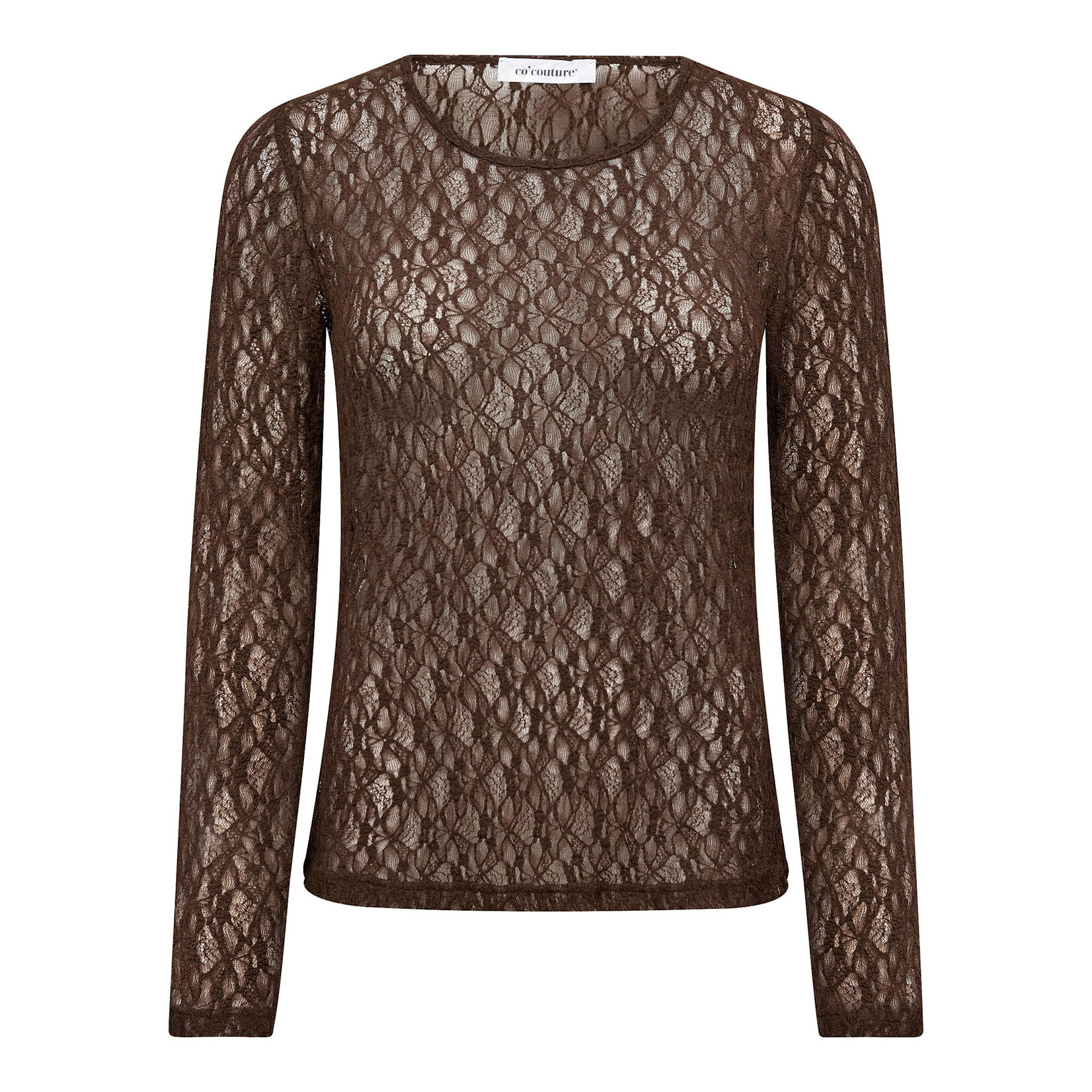 Co'couture Barna o-neck blouse Dark brown