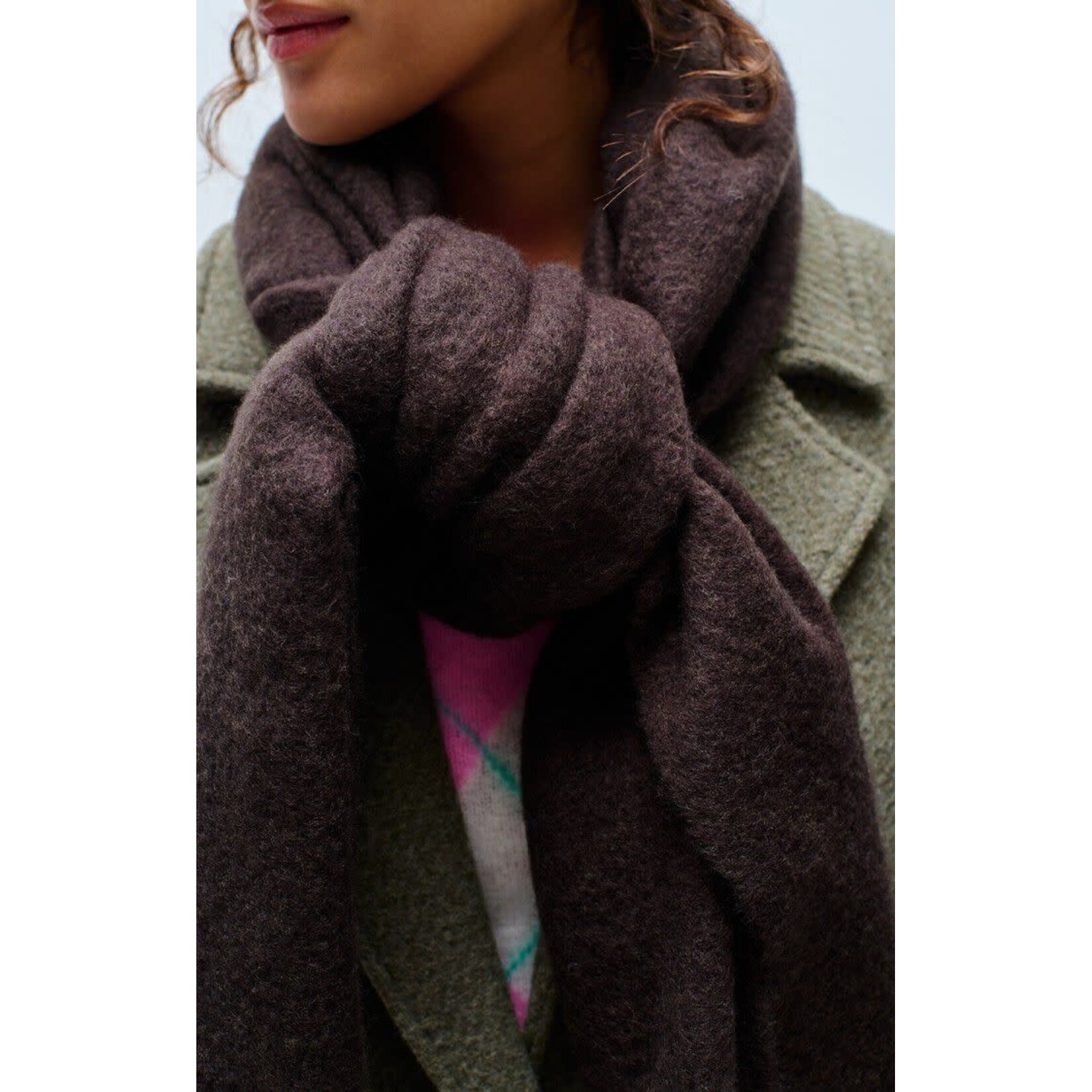American Vintage Zinaco scarf Brownie