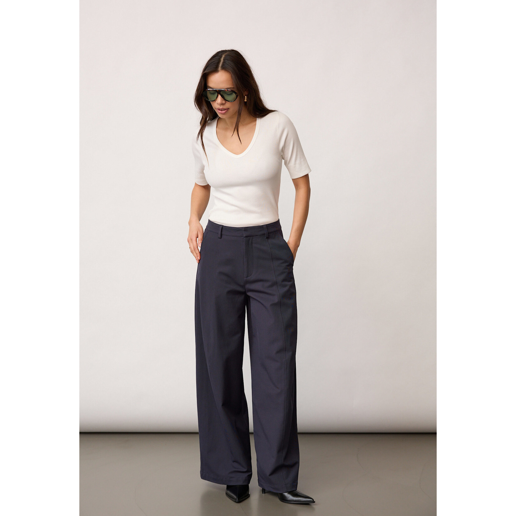 Co'couture Demi barrel pant Navy