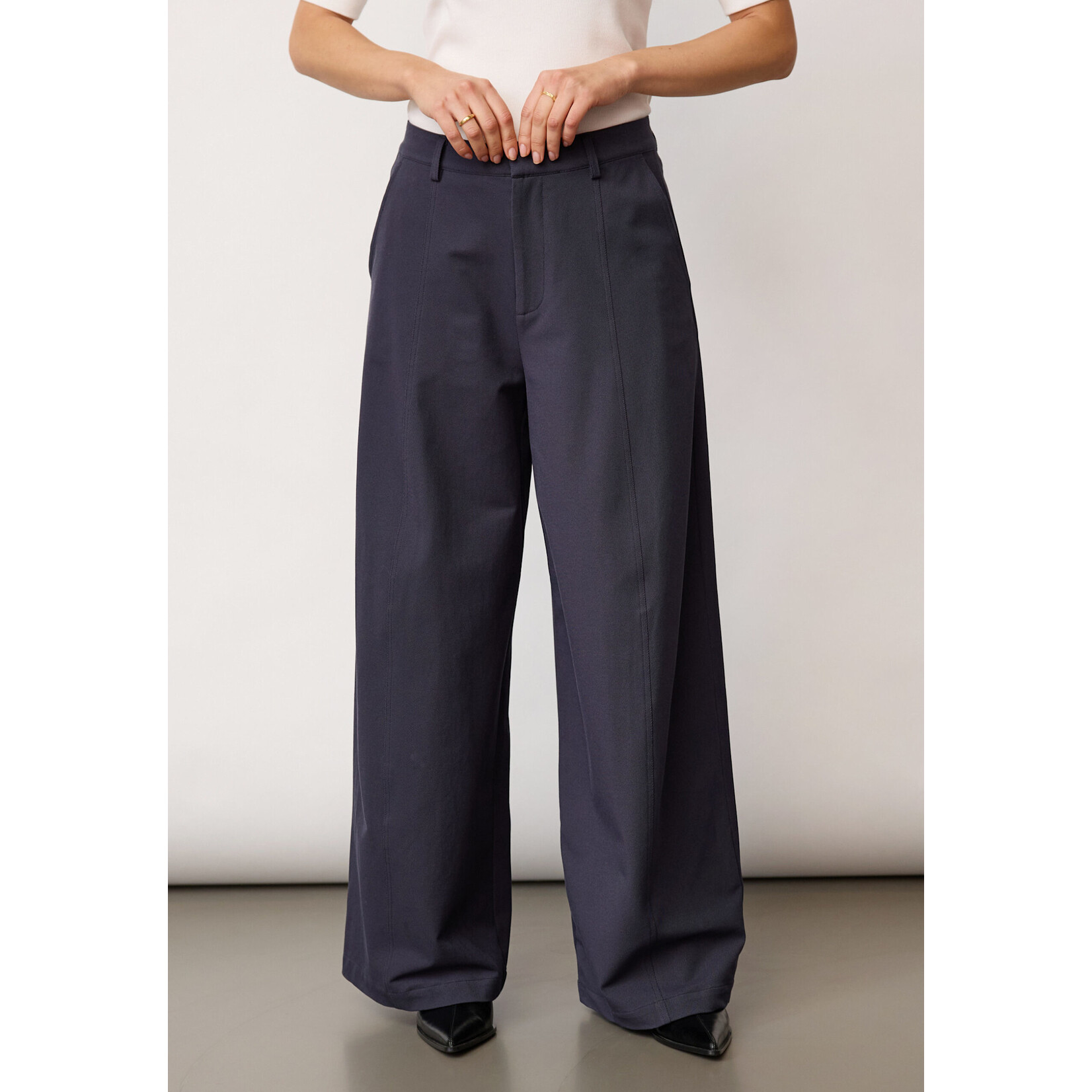 Co'couture Demi barrel pant Navy
