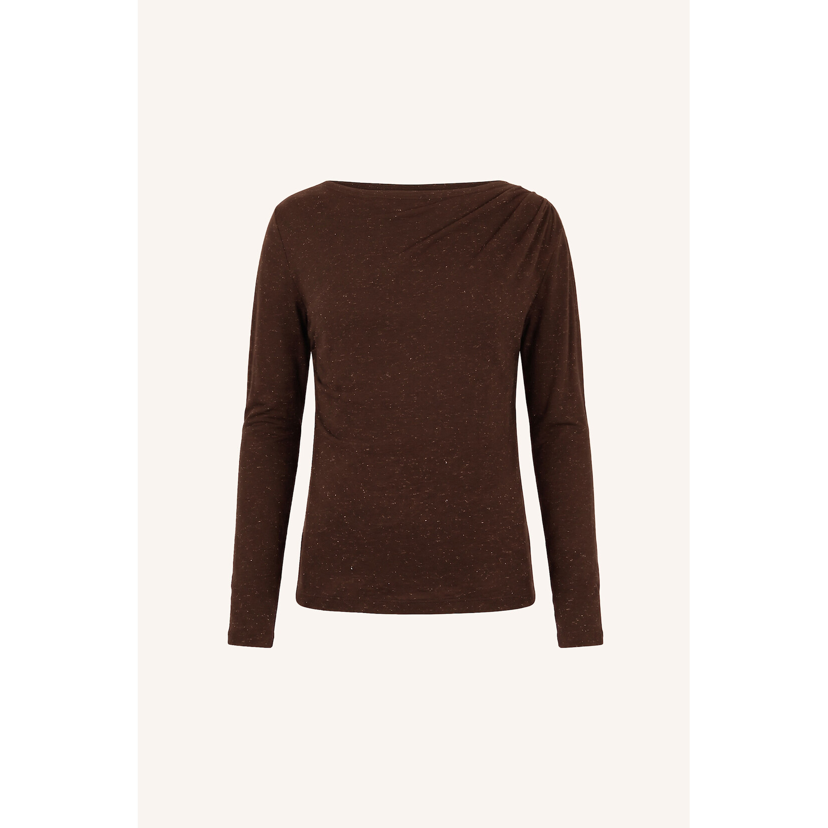 By-Bar Leya sparkle top Chocolate brown