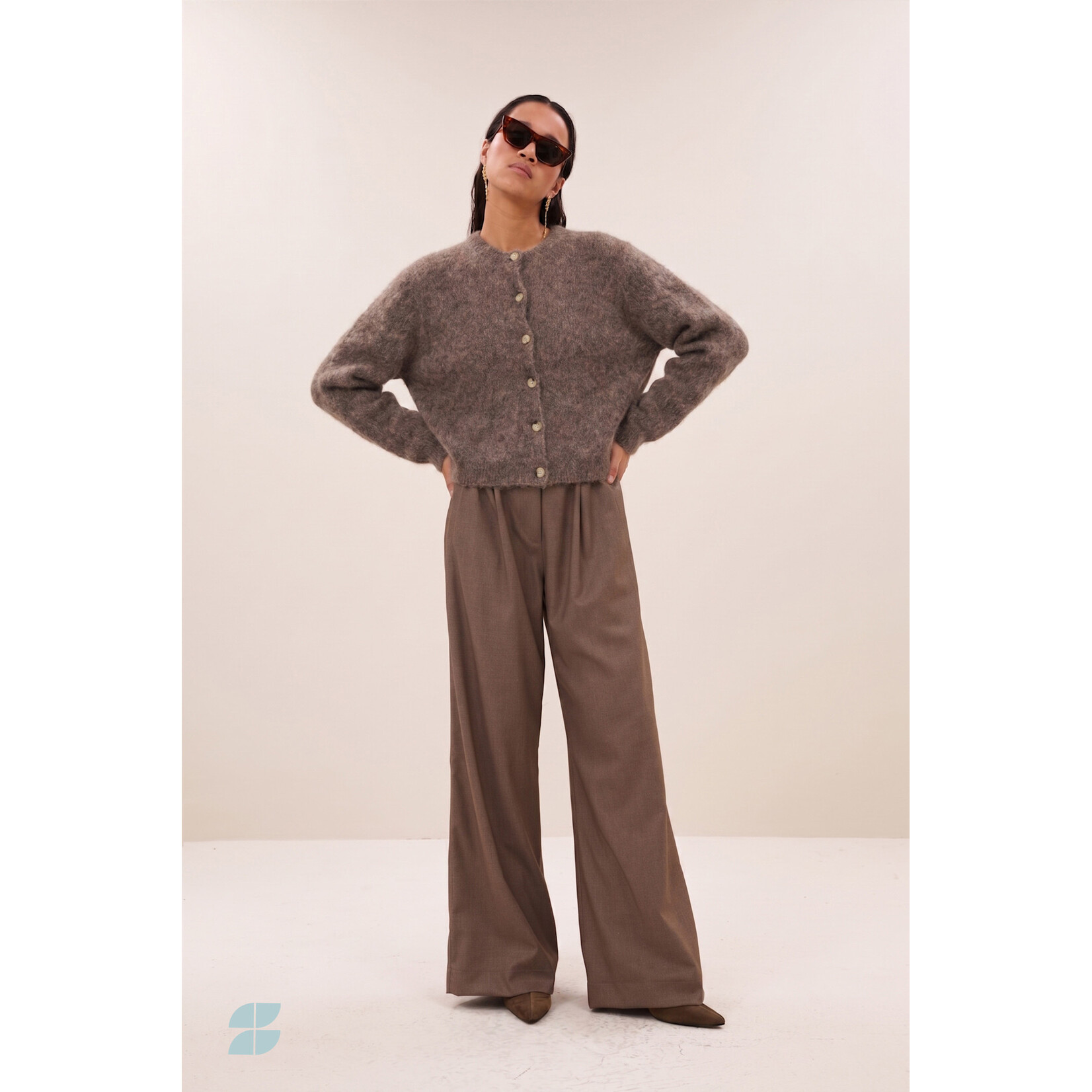 By-Bar Cleo cardigan Deep brown
