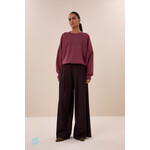 By-Bar Malyn logo sweater Burgundy crush