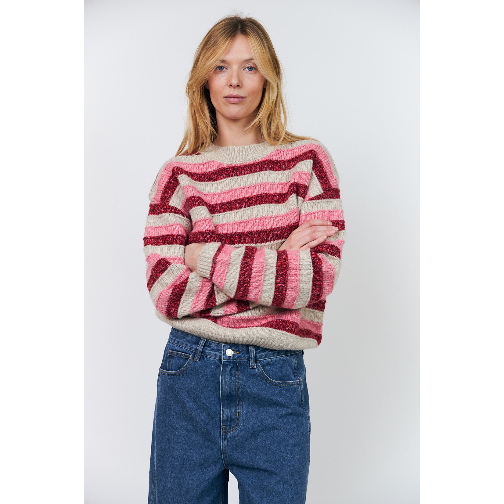 Lollys Laundry Macie knit jumper Pink