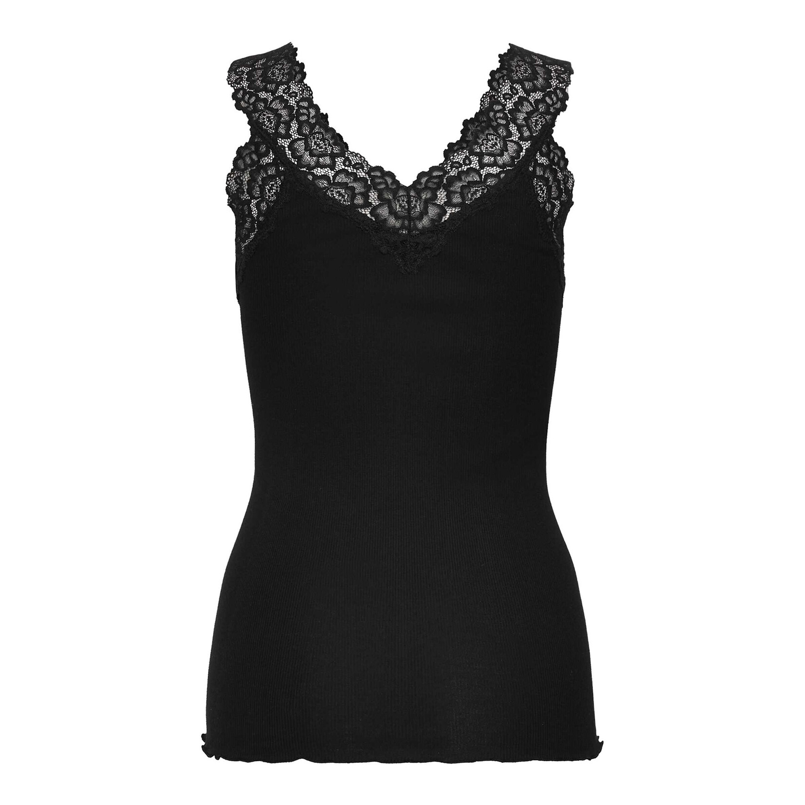 Rosemunde Bernadine organic cotton lace top Black