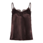 Rosemunde Jade silk strap lace top Mole