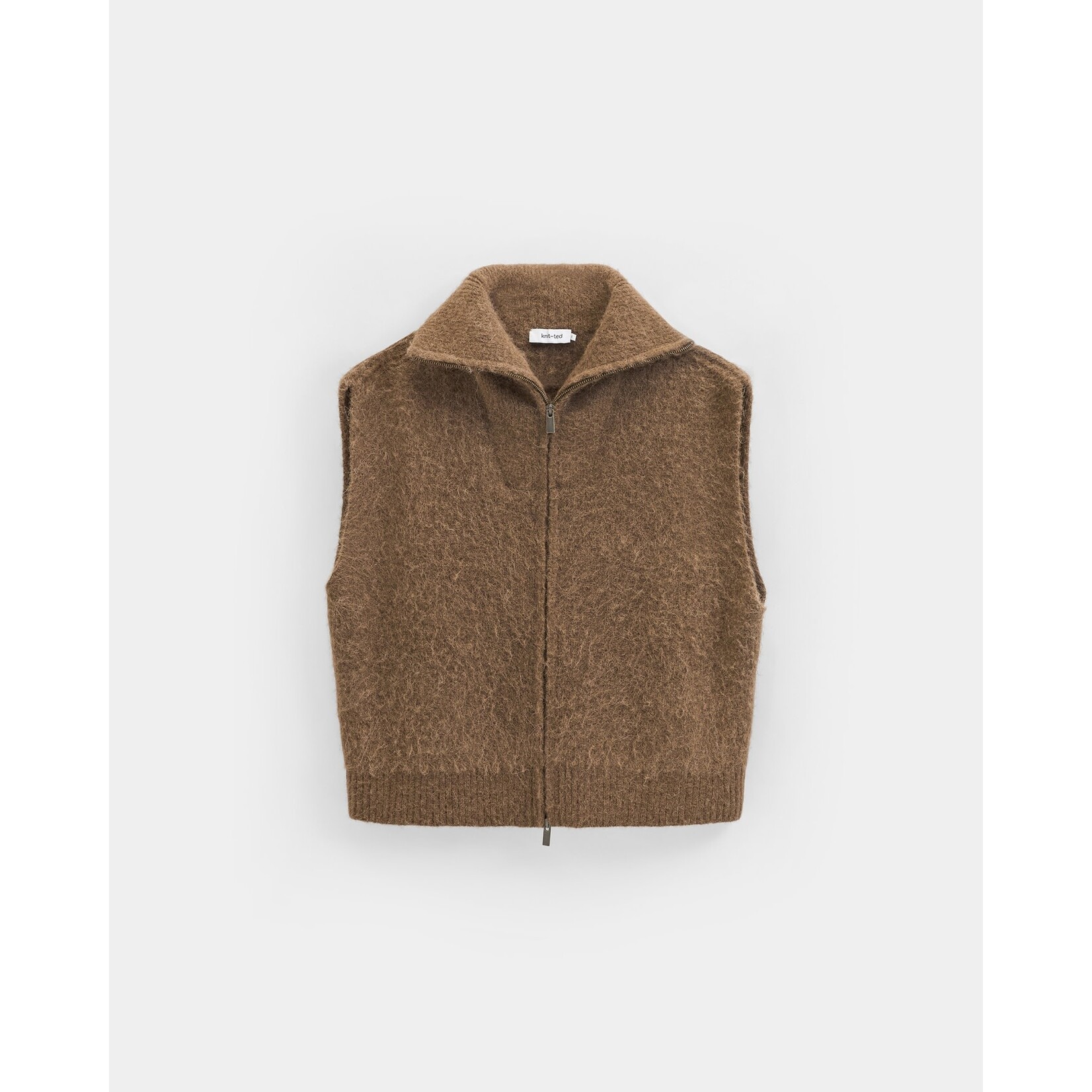 Knit-ted Manny cardigan Mid brown