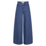 MSCH Ago rue wide pants long Mid blue wash