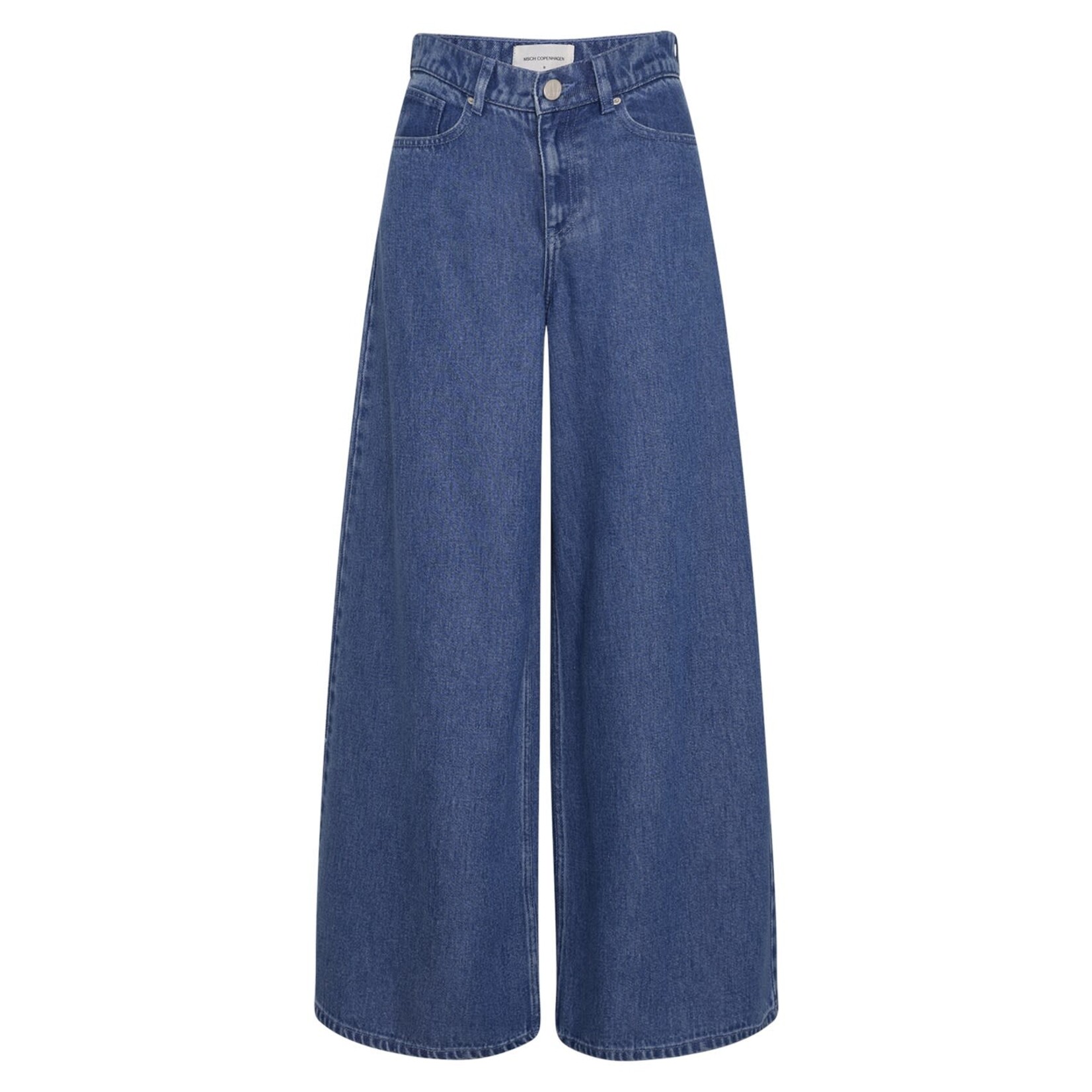 MSCH Ago rue wide pants long Mid blue wash