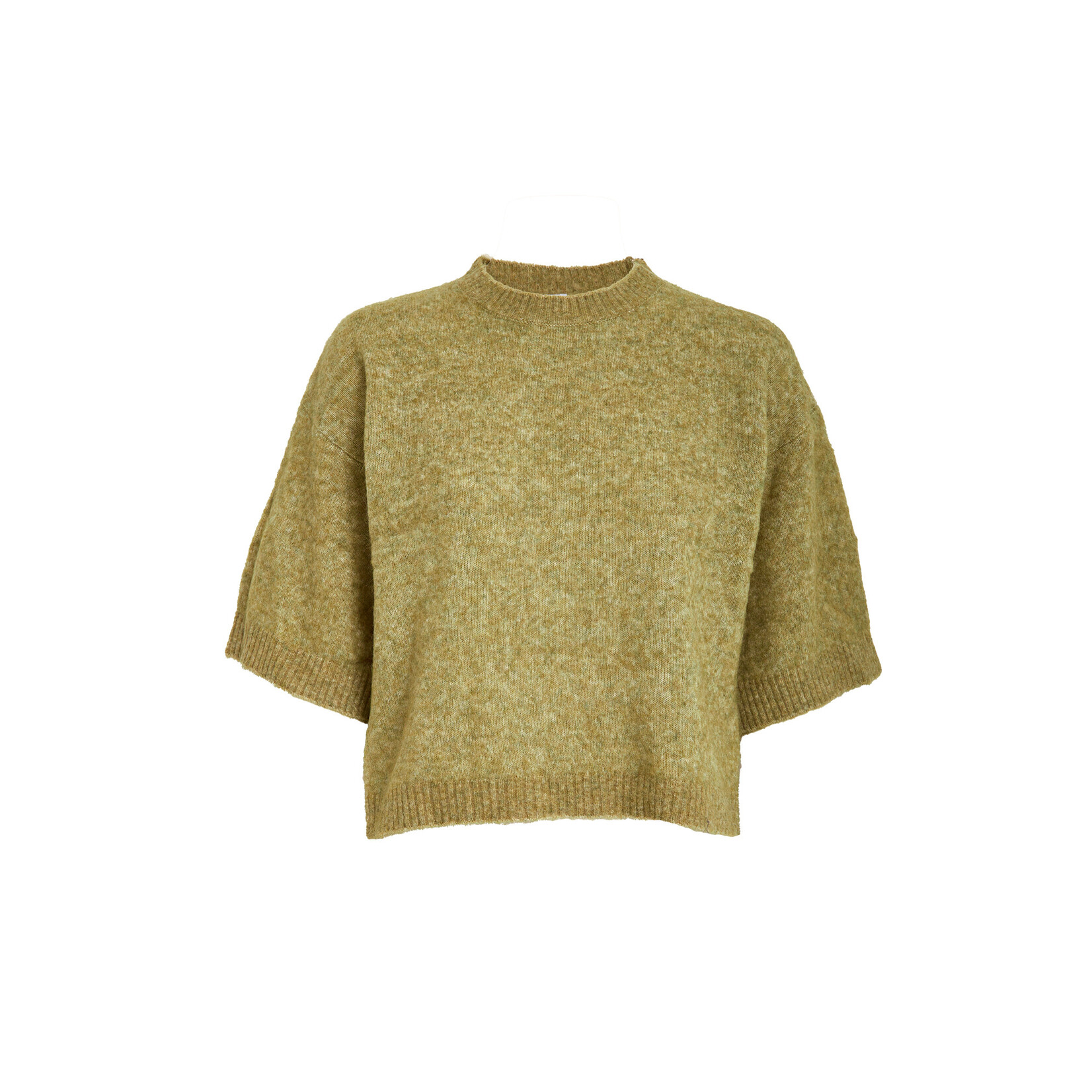 Minus Cheryl knit pullover Fir green melange