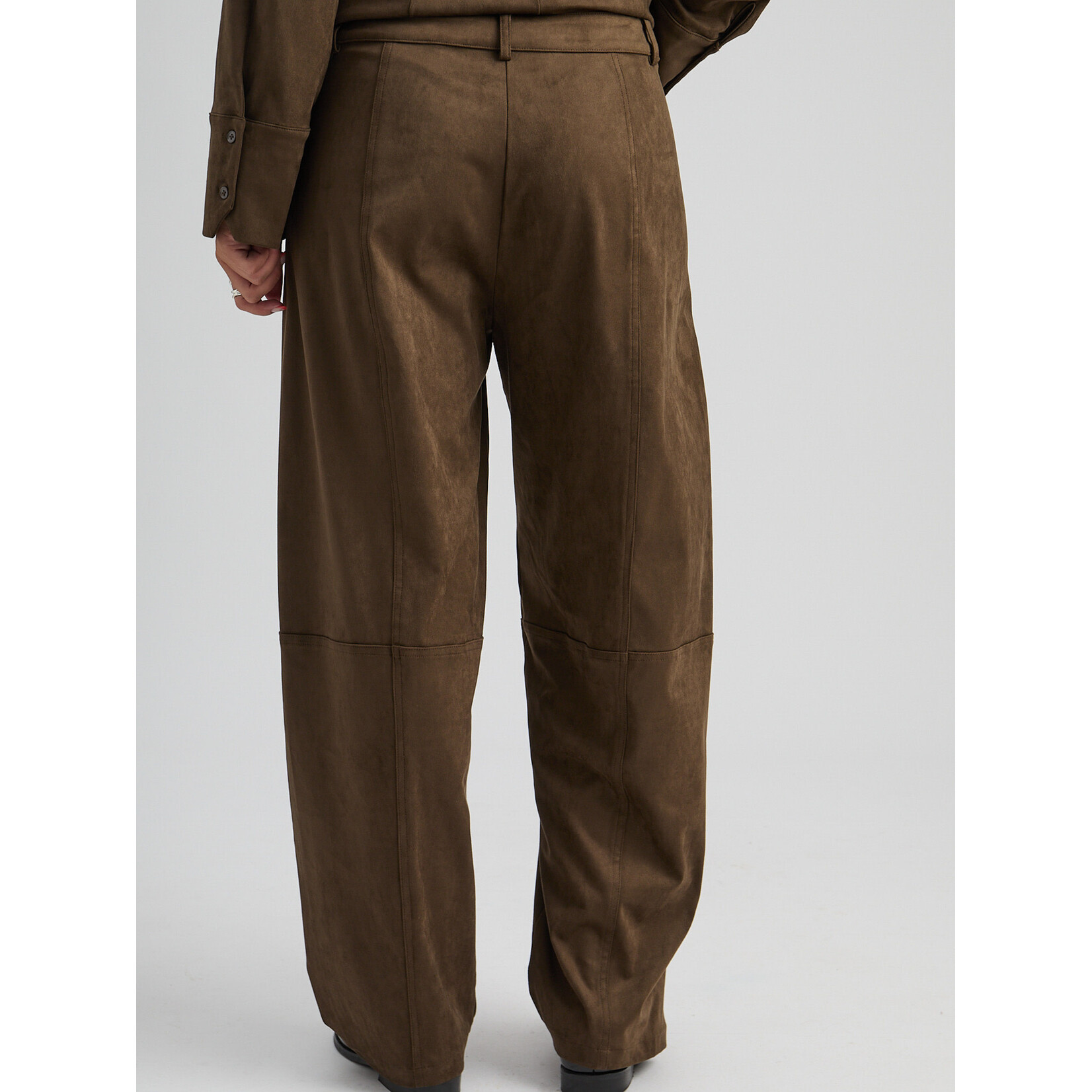 Minus Alva mid waist pant Beech green