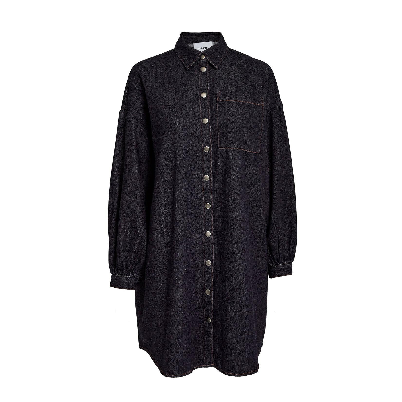 Minus Larissa short dress Dark denim