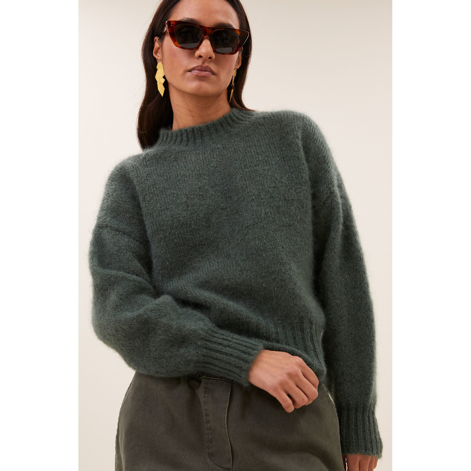 By-Bar Sonny pullover Frosted olive