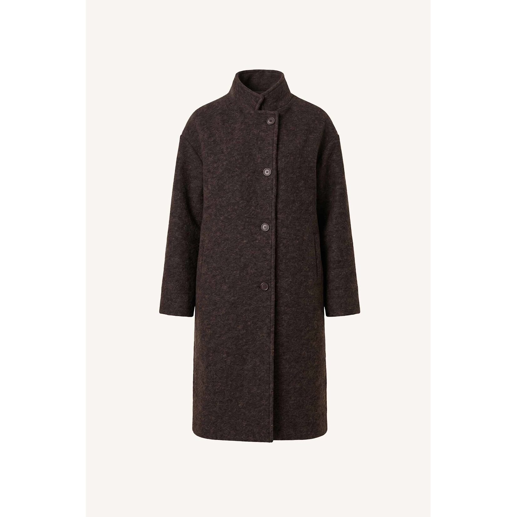 By-Bar Macy melange coat Brown melee