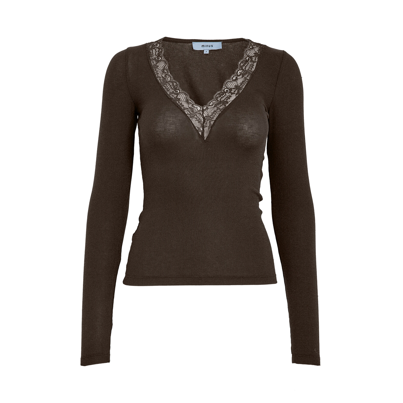 Minus Milli long sleeve lace Bracken brown
