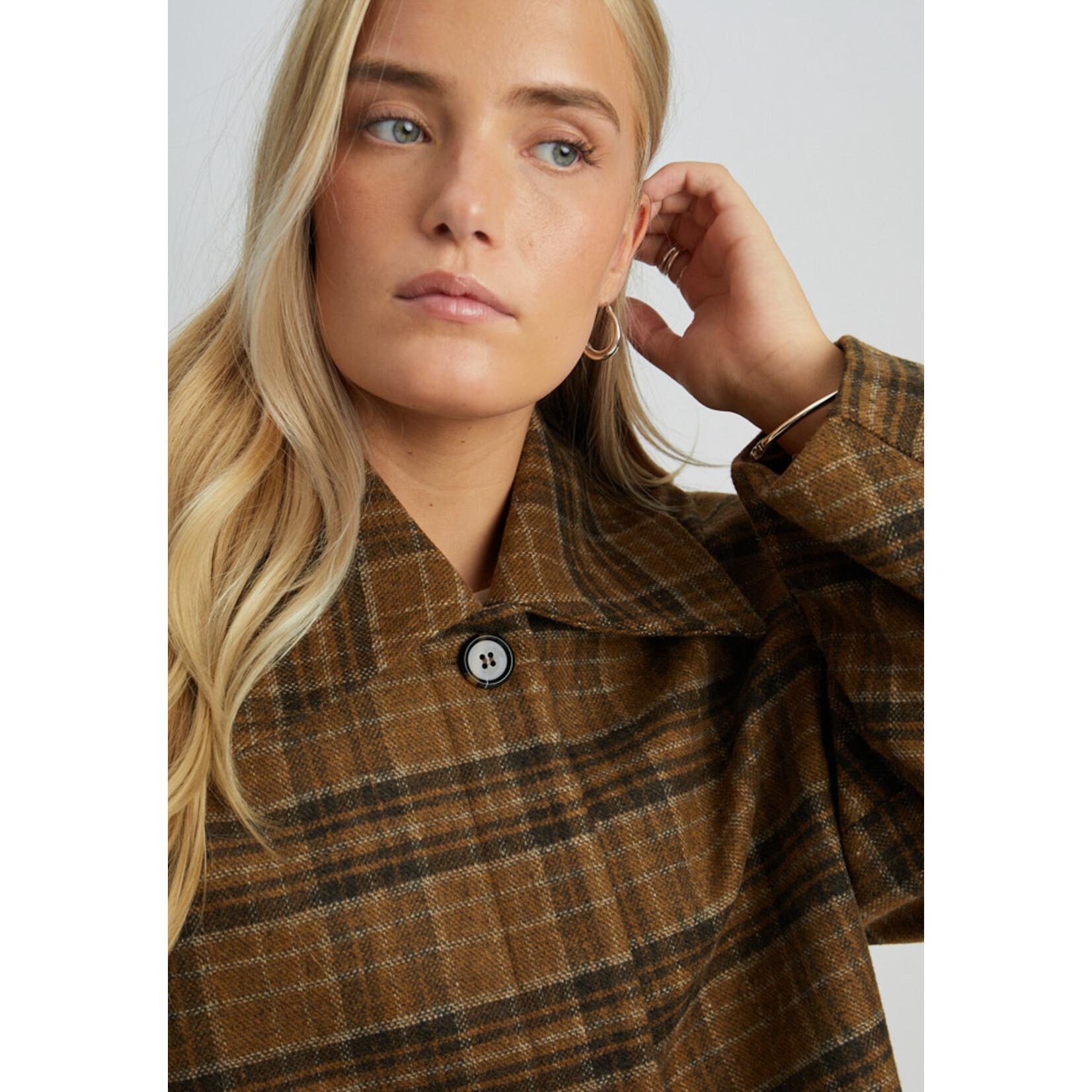 Minus Parilla jacket Chestnut brown