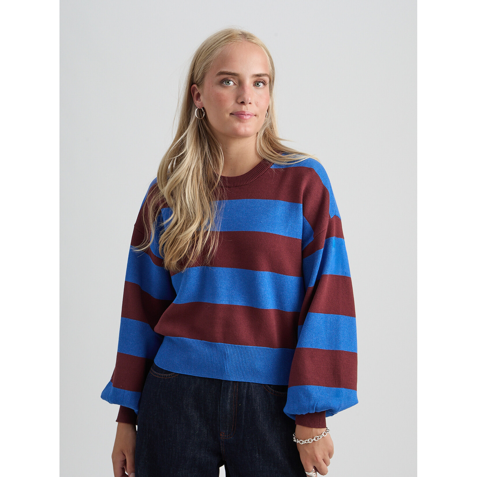 Minus Lolly knit pullover Andorra stripe
