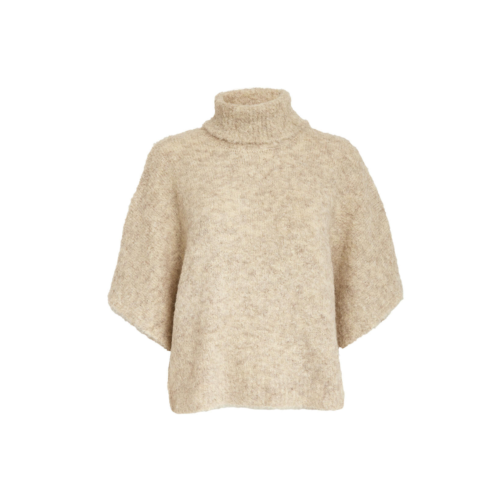 Minus Margrethe knit vest Sand gray melange
