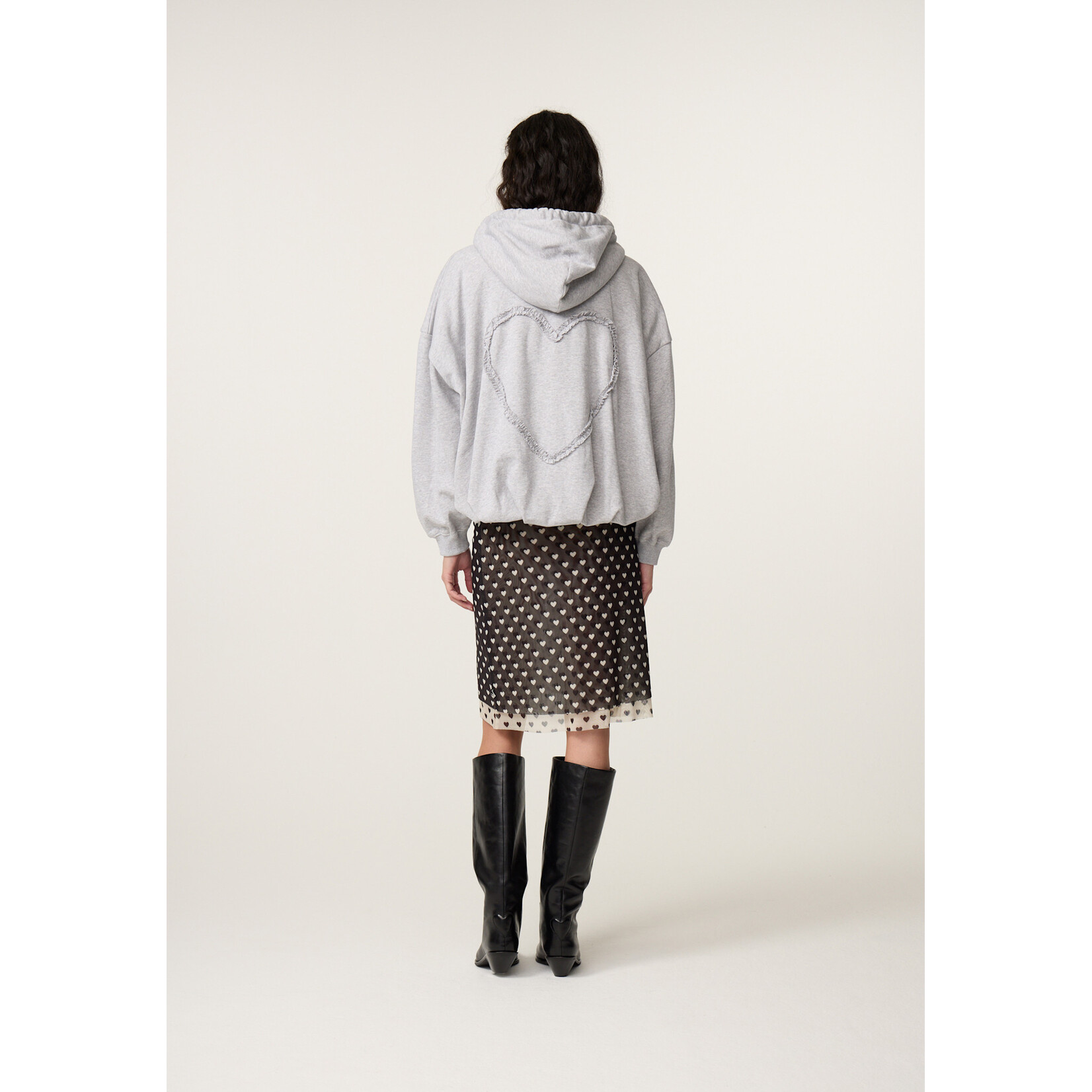 Fabienne Chapot Bubble hoodie grey melange