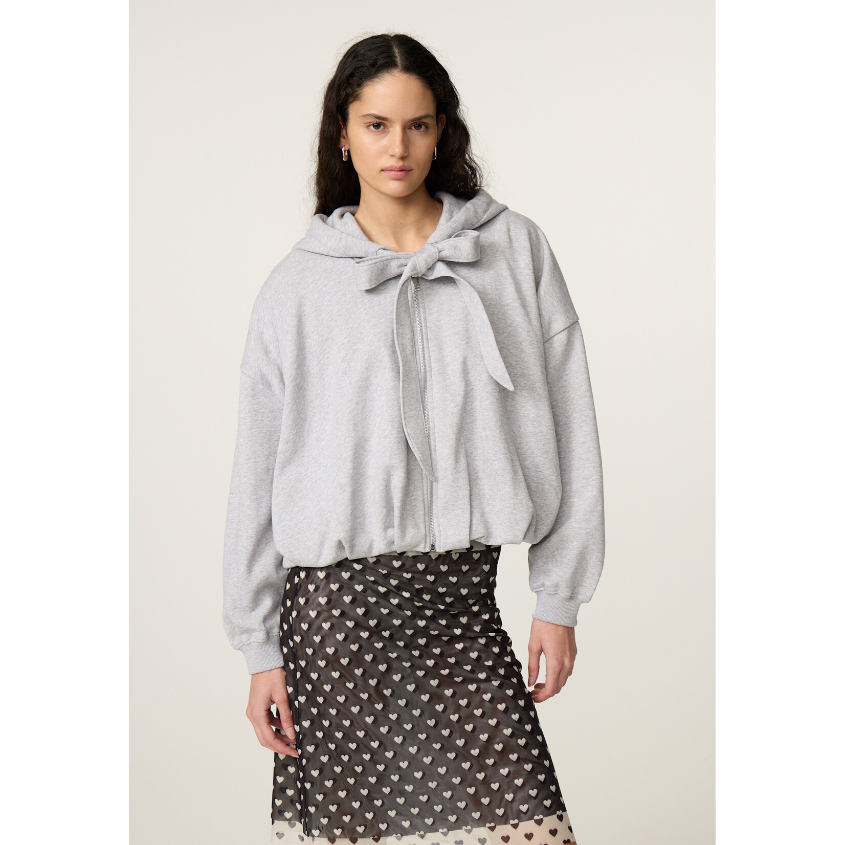 Fabienne Chapot Bubble hoodie grey melange