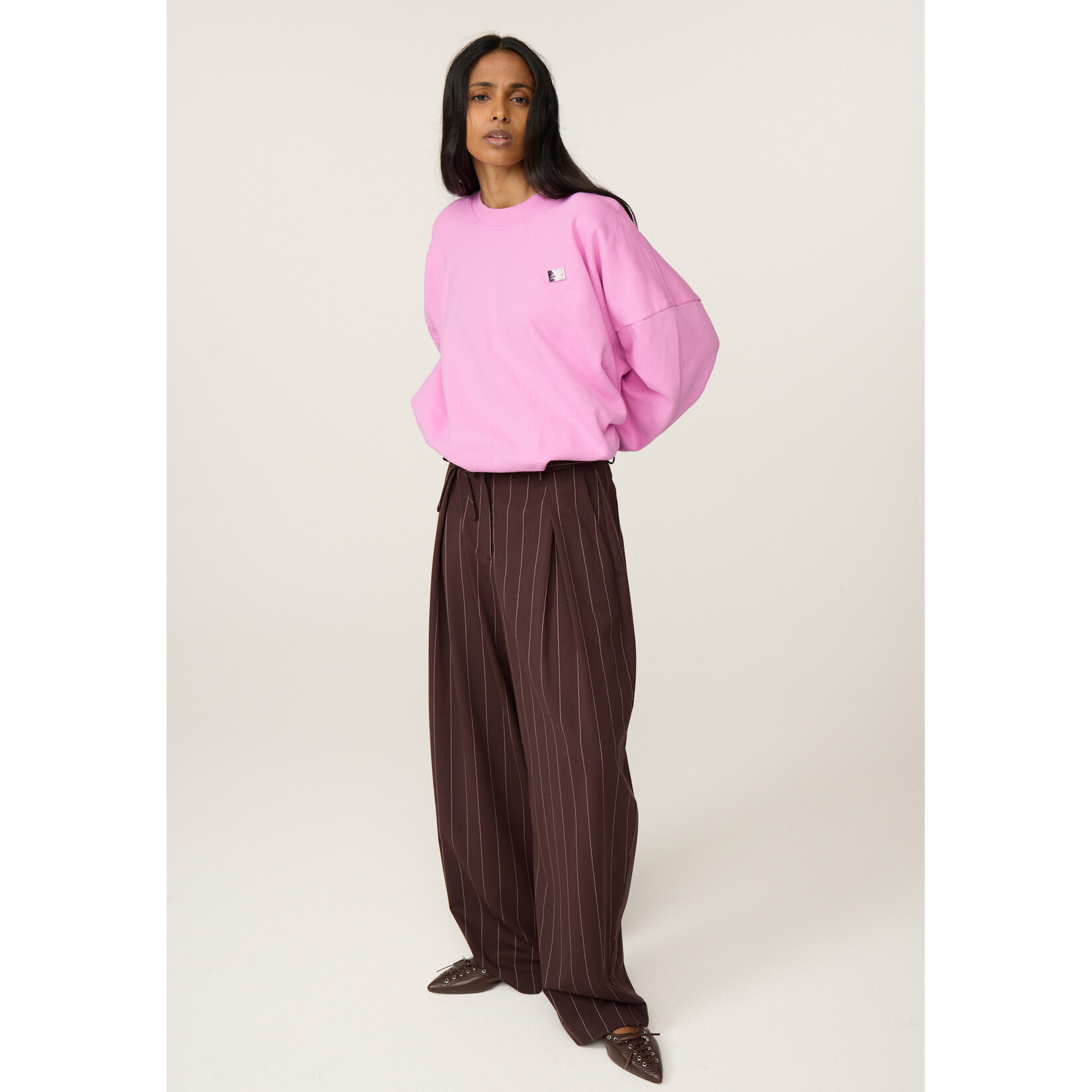 Fabienne Chapot Charlot trousers Brown/Pink rose