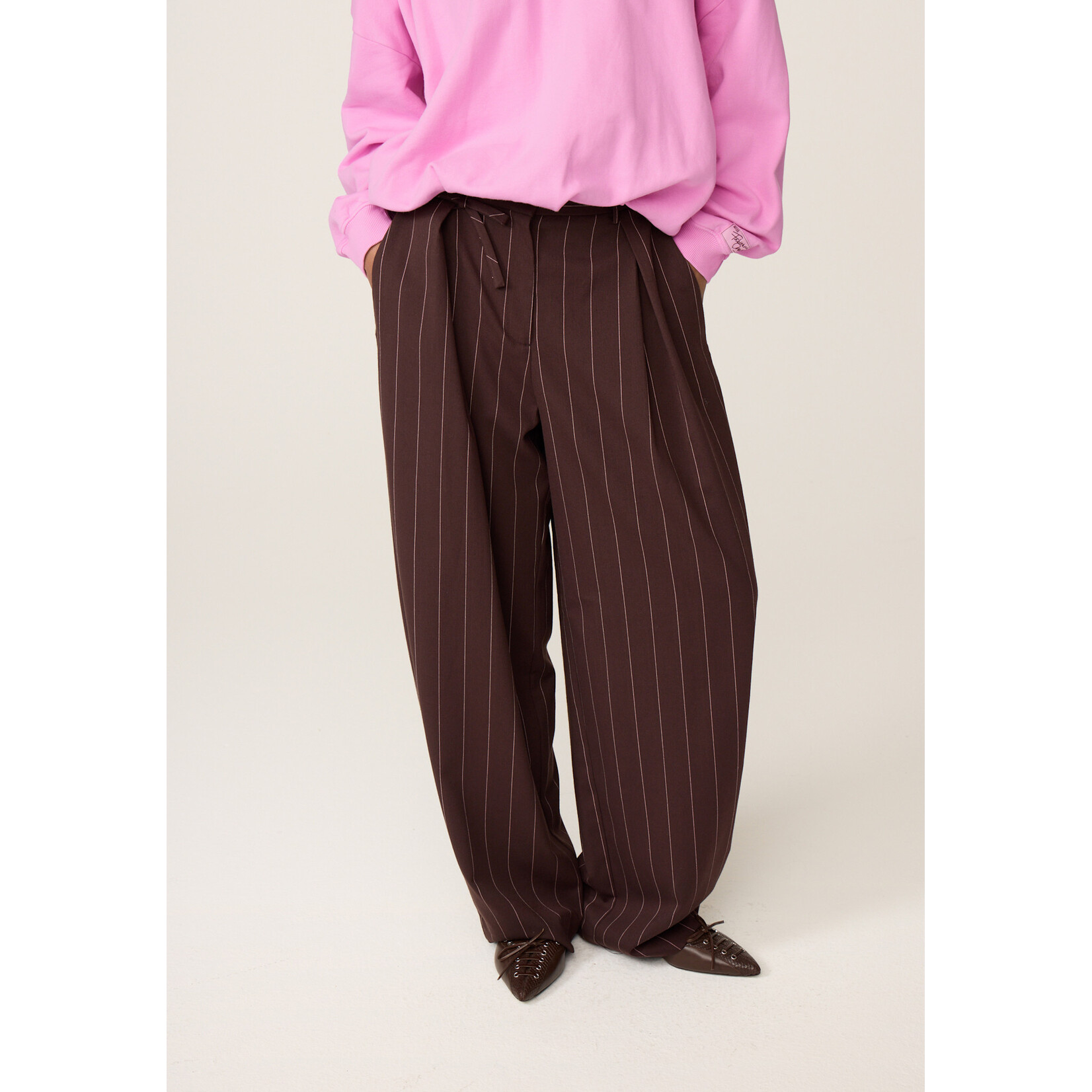 Fabienne Chapot Charlot trousers Brown/Pink rose