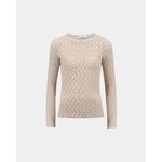 Knit-ted Lacey top Creme