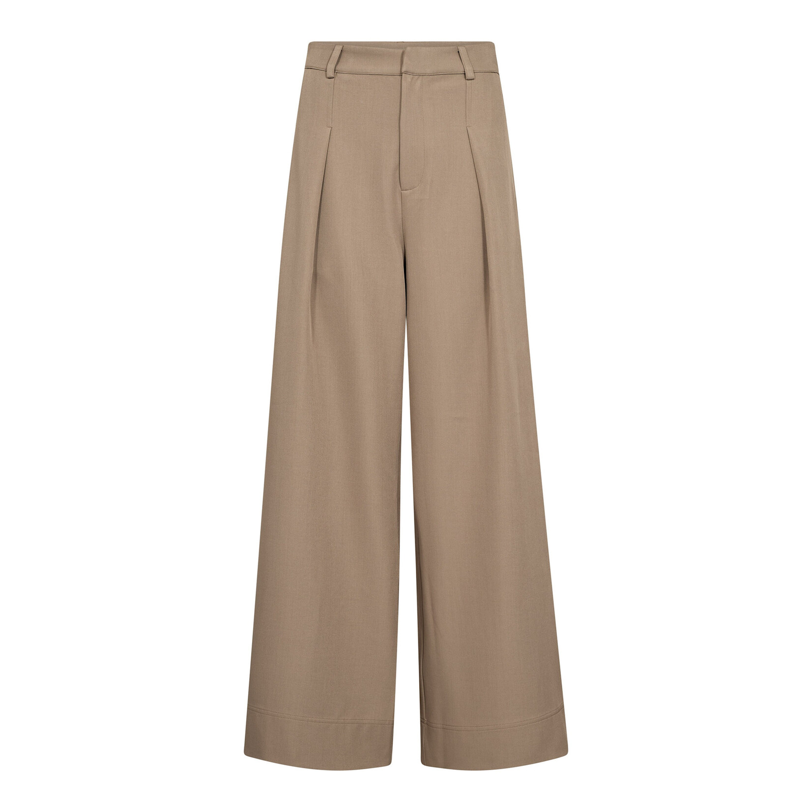 Co'couture Luna pleat pant Taupe