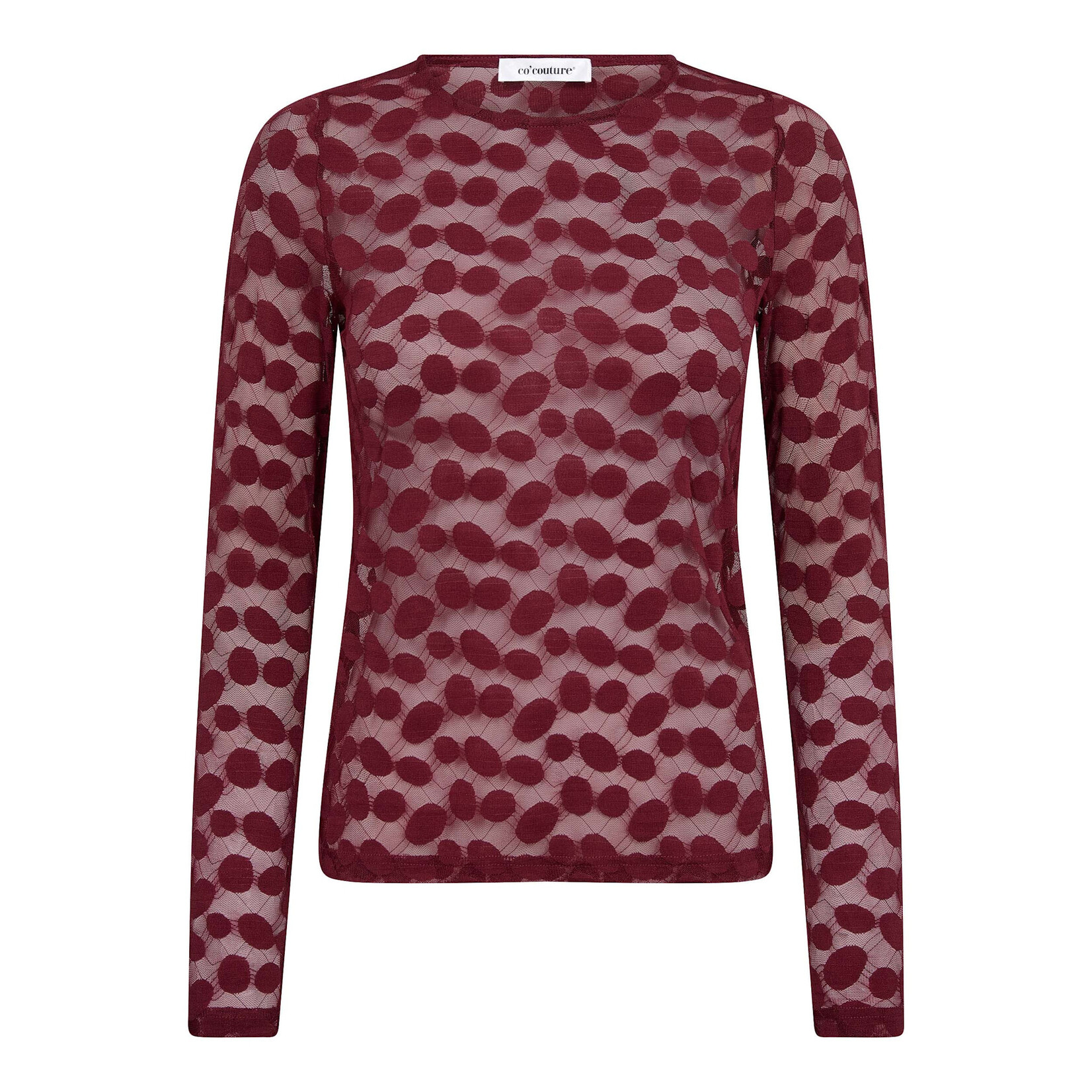 Co'couture Penola o-neck blouse Wine red