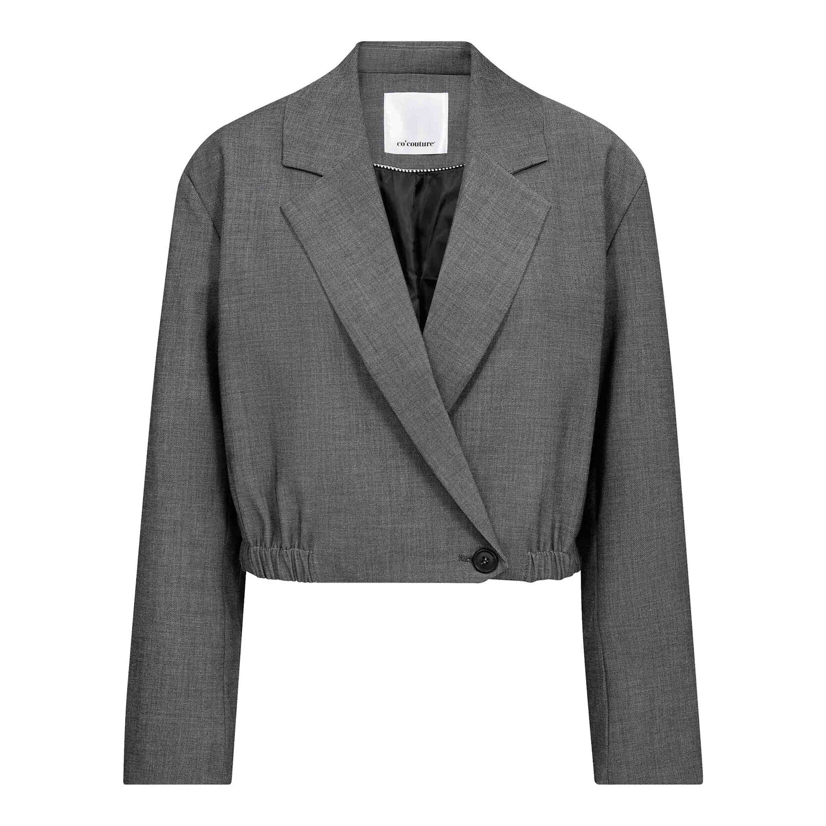Co'couture Jacky crop blazer Mid grey