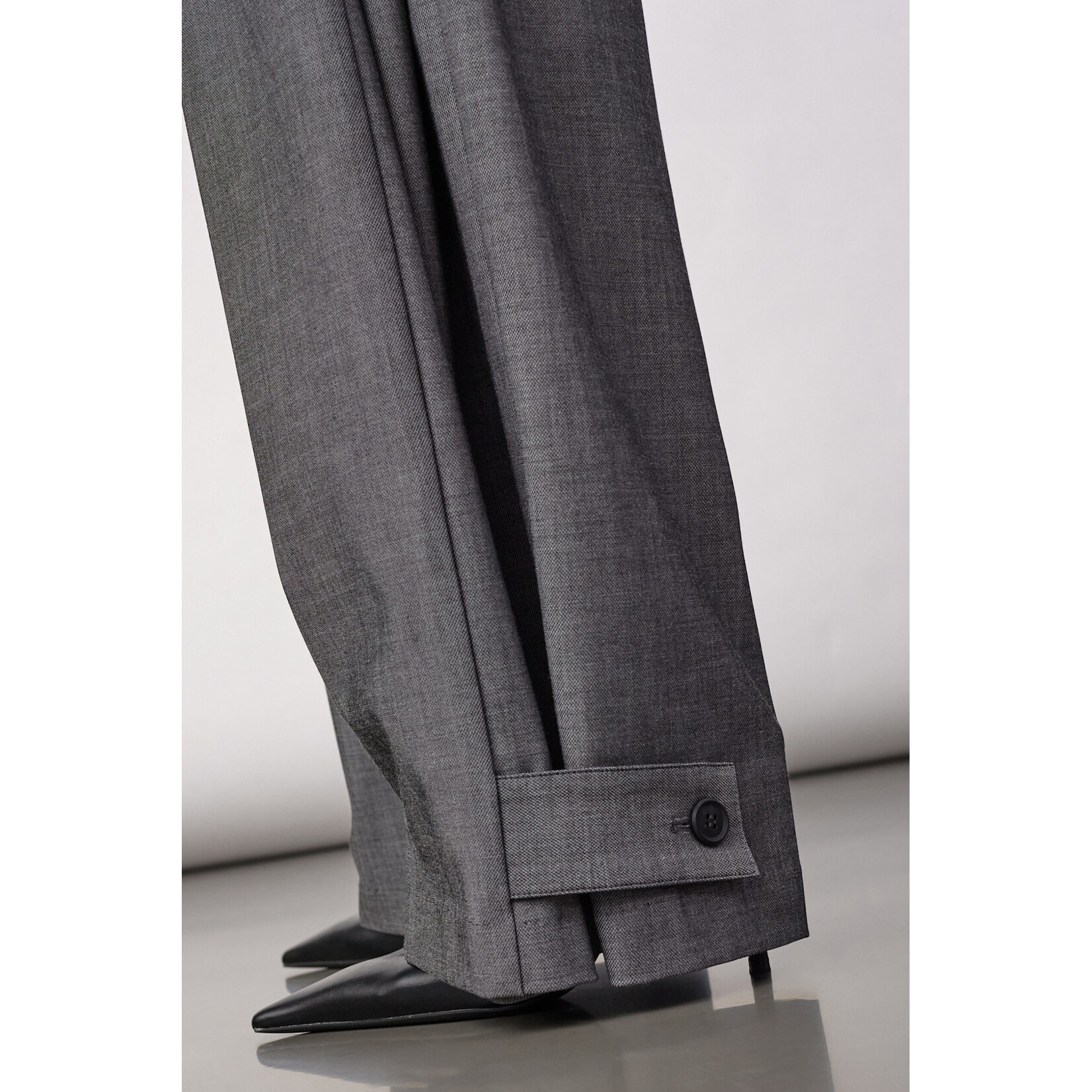Co'couture Jacky pleat pant Mid grey