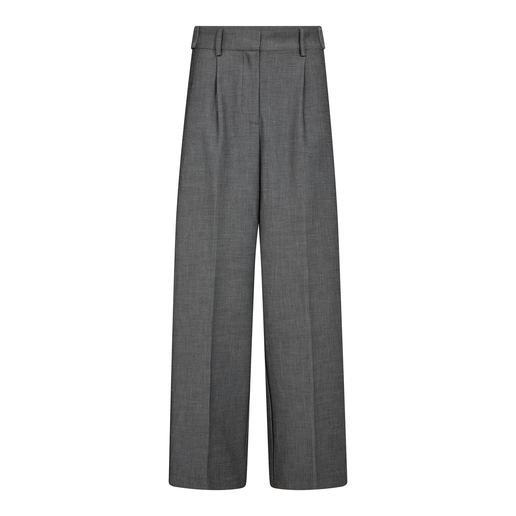 Co'couture Jacky pleat pant Mid grey
