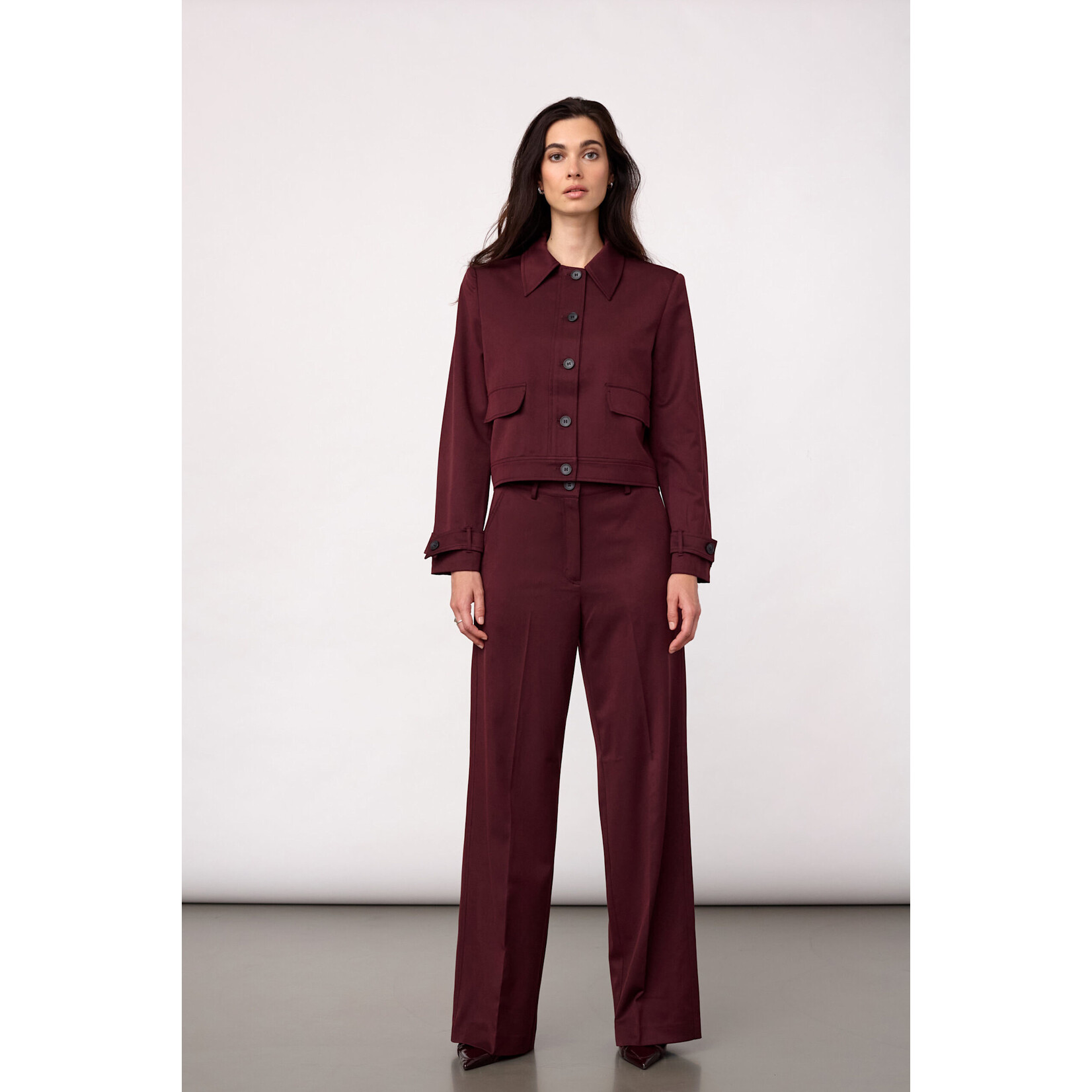 Co'couture Terry pant Wine red