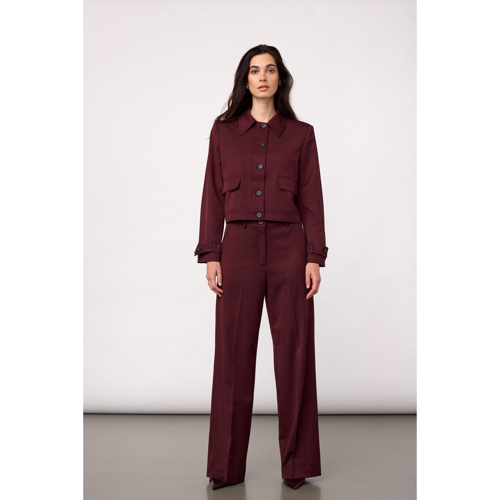 Co'couture Terry jacket Wine red