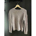 Amanda fringles sweater Taupe