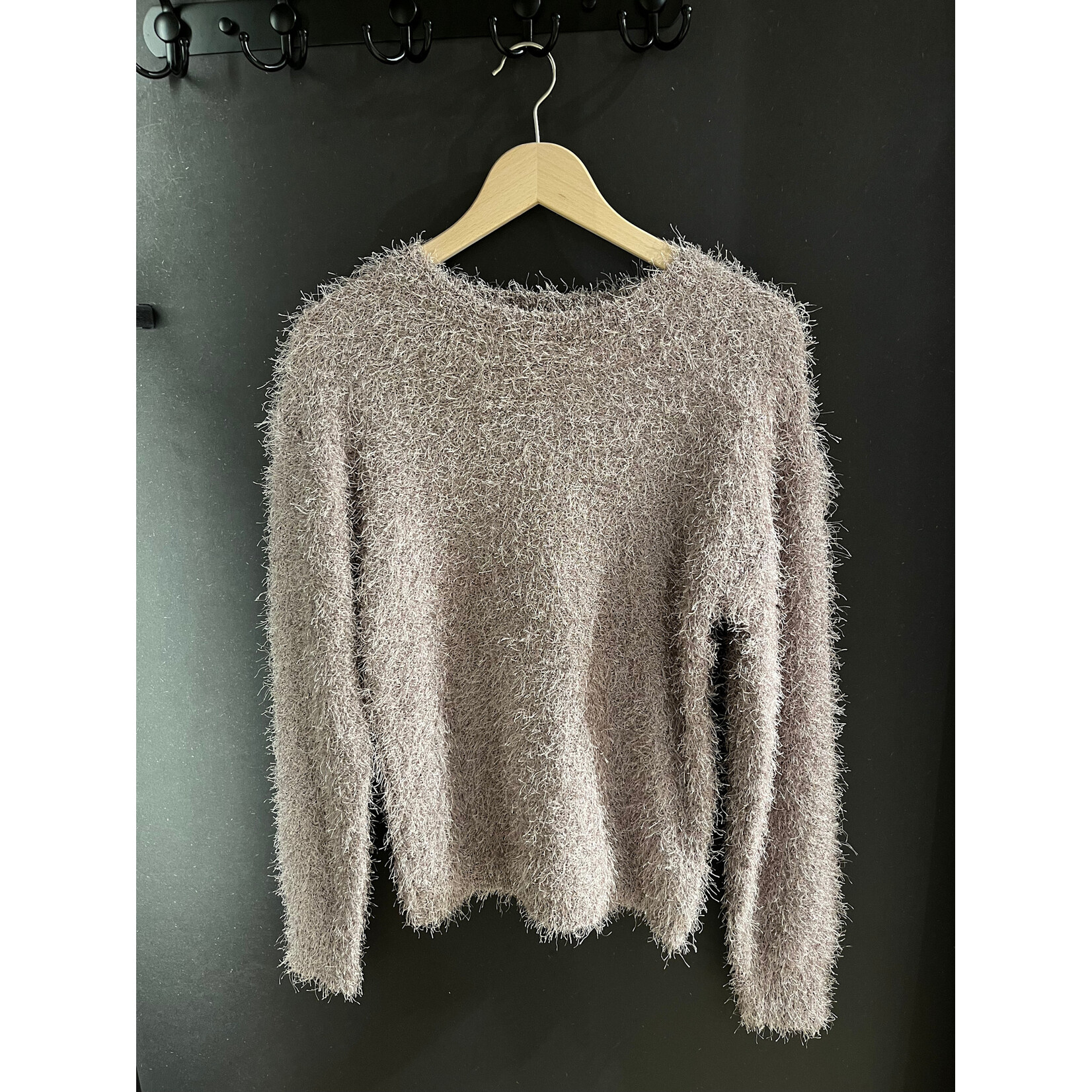 Amanda fringles sweater Taupe