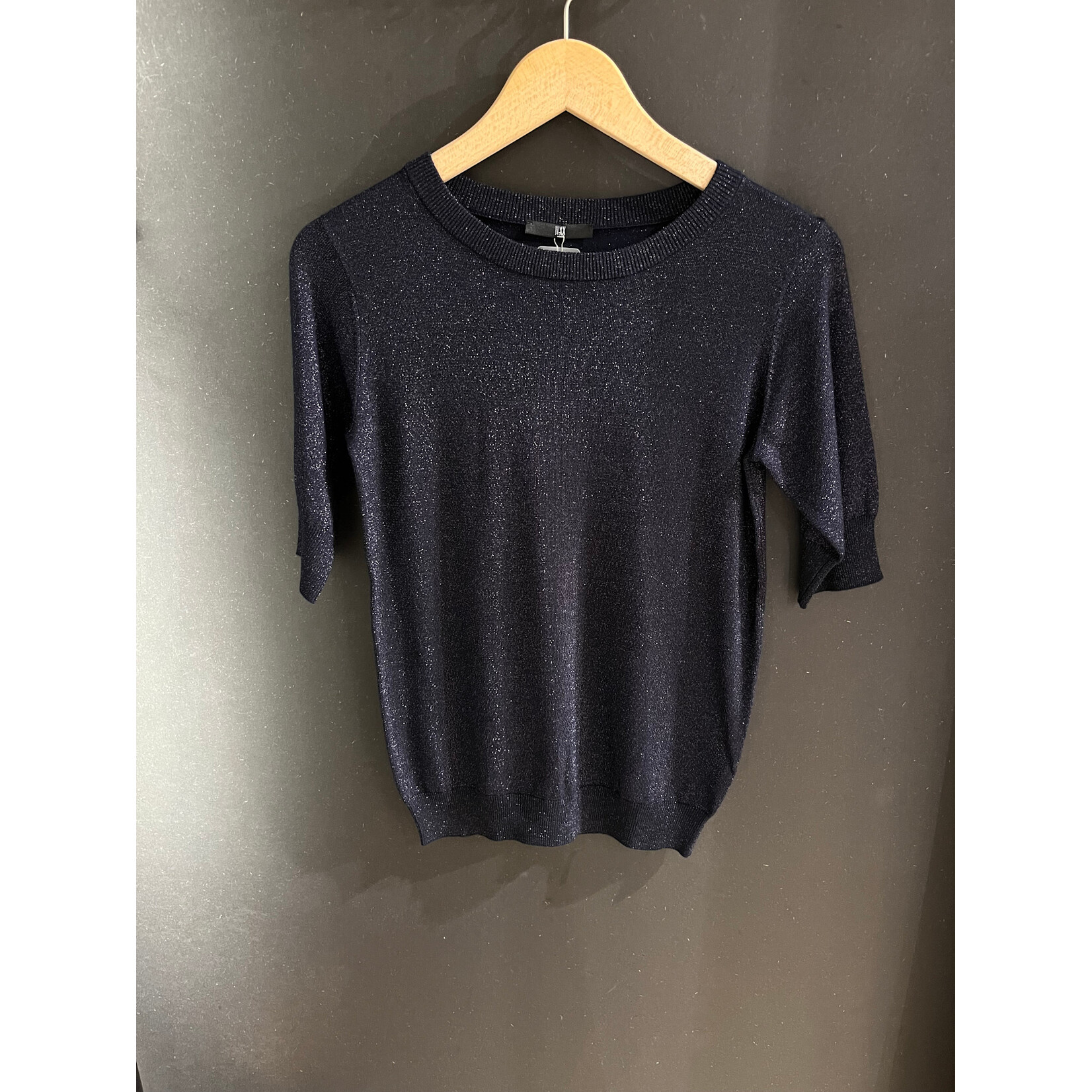 Lola fine knit lurex Marine