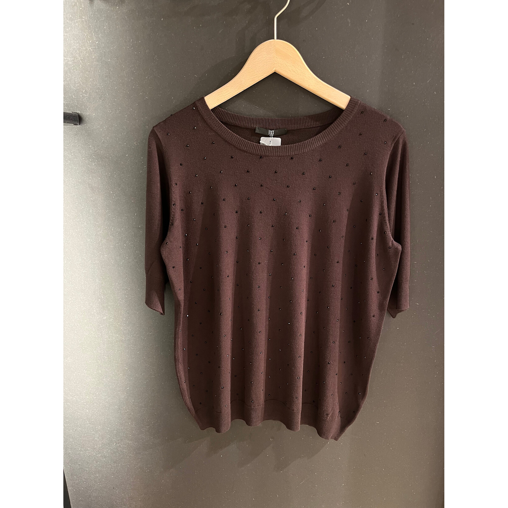 Feline sparkle fine knit Dark brown