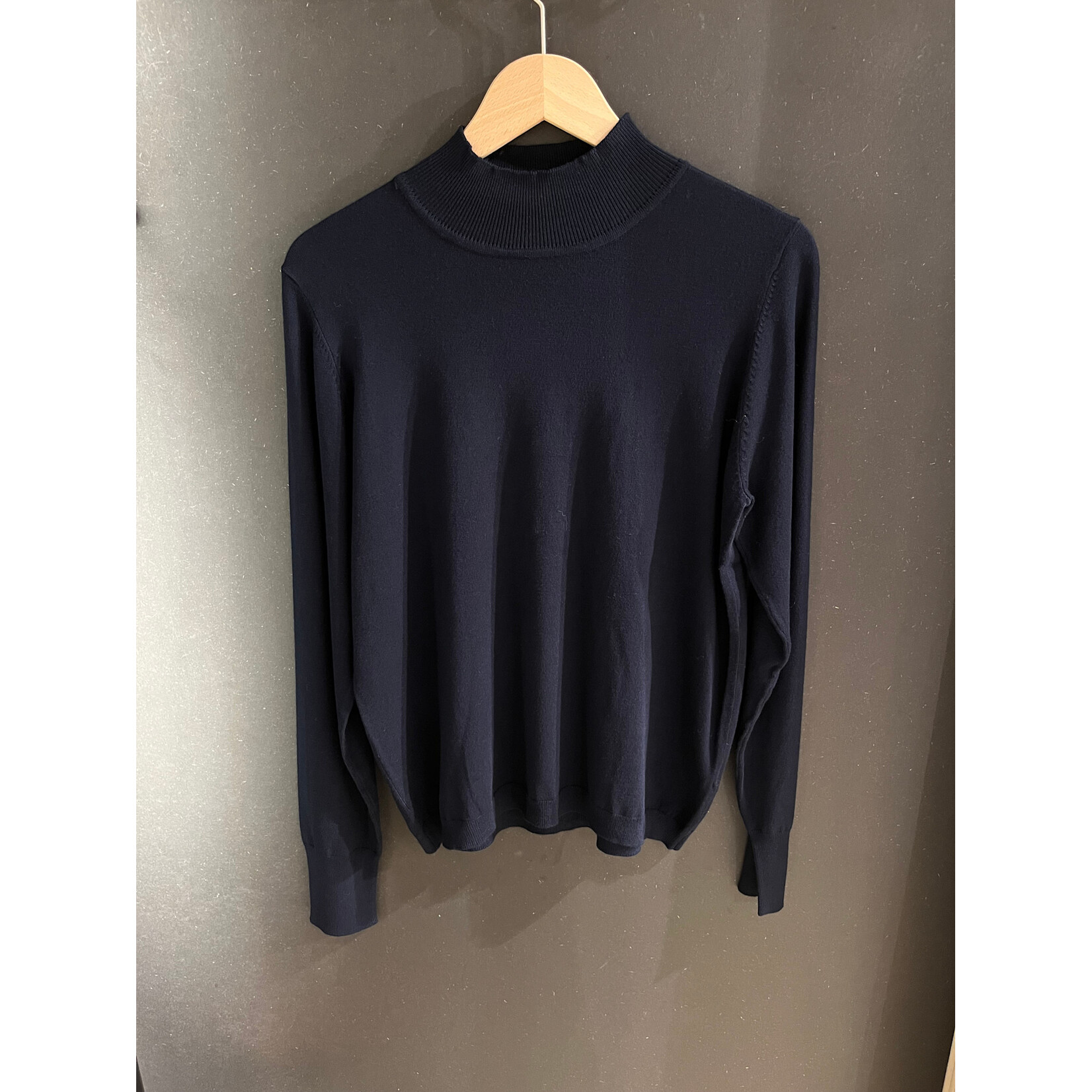 Cooper fine knit turtle pullover Marine