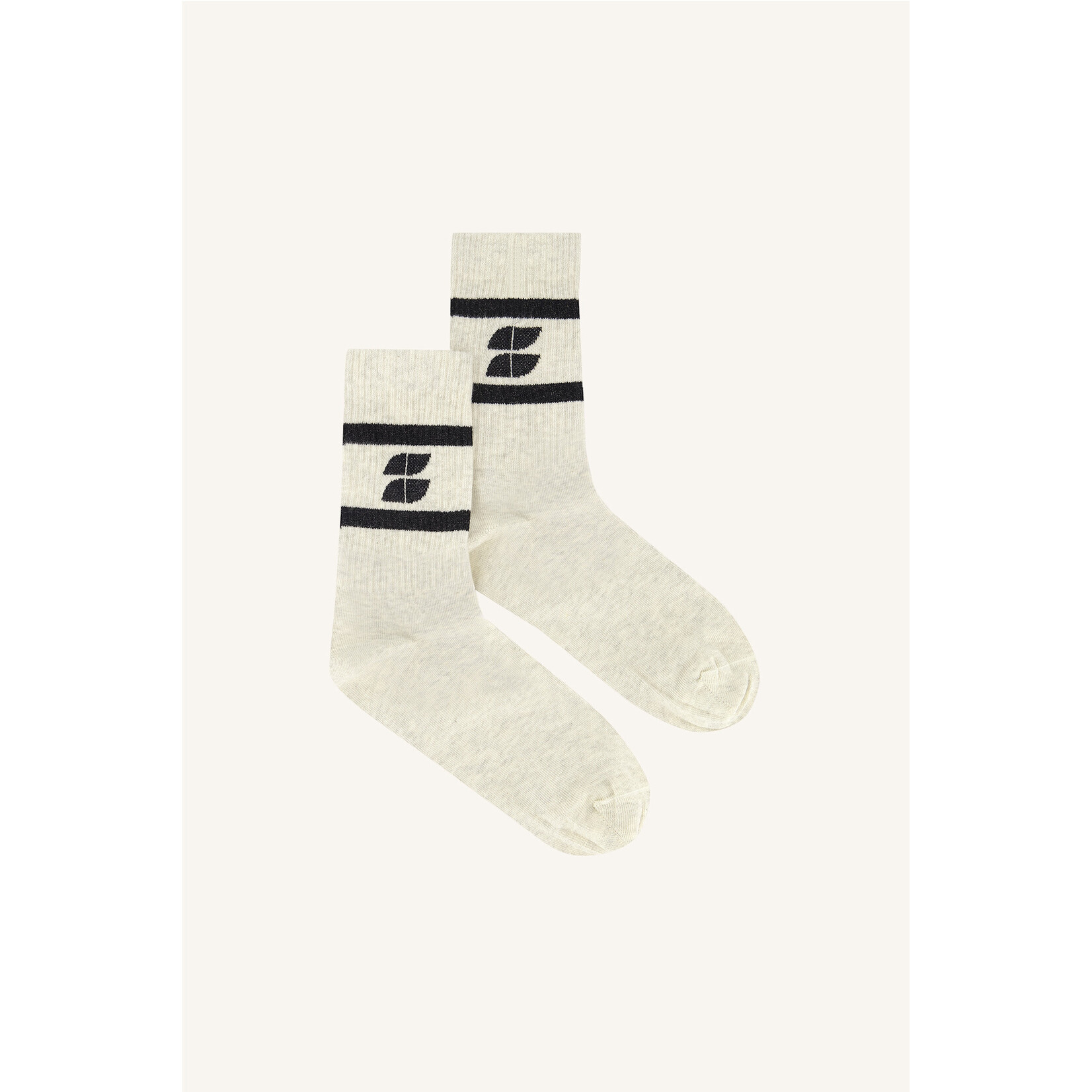 By-Bar Logo sparkle socks Black