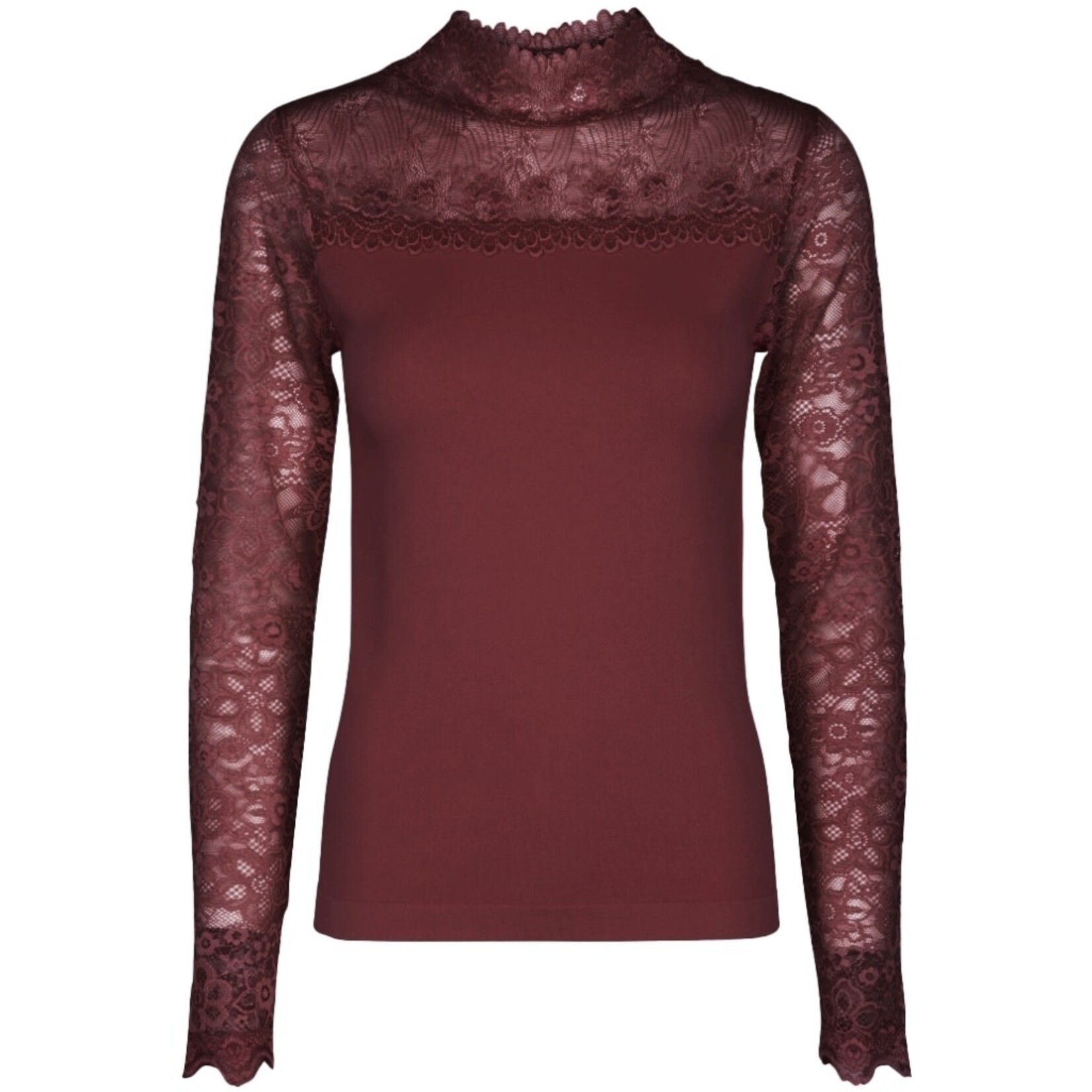 Minus Vanessa blouse long sleeve Andorra red