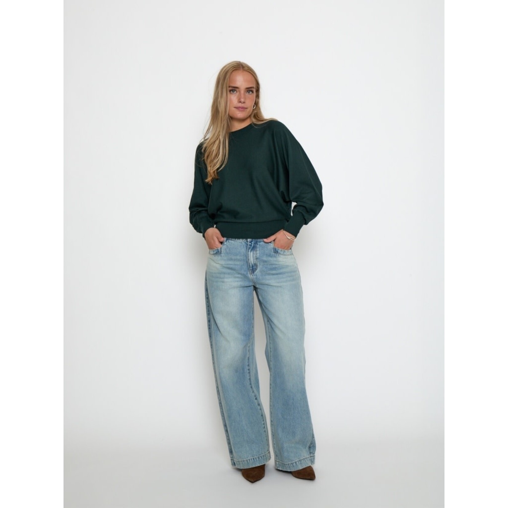 Minus Dana bat sleeve knit pullover Green gables