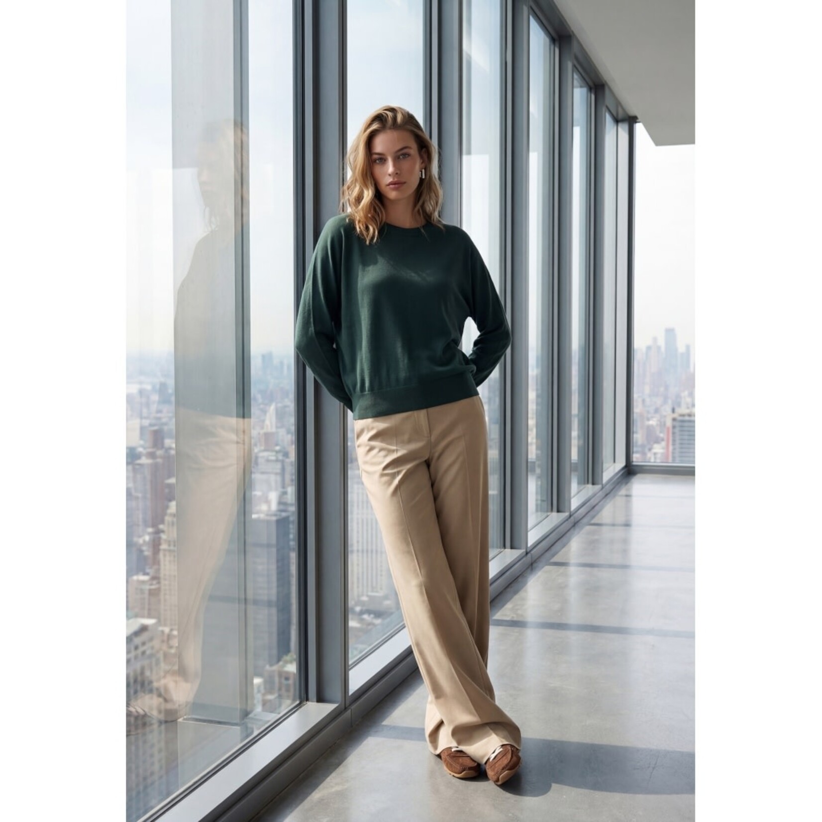 Minus Dana bat sleeve knit pullover Green gables