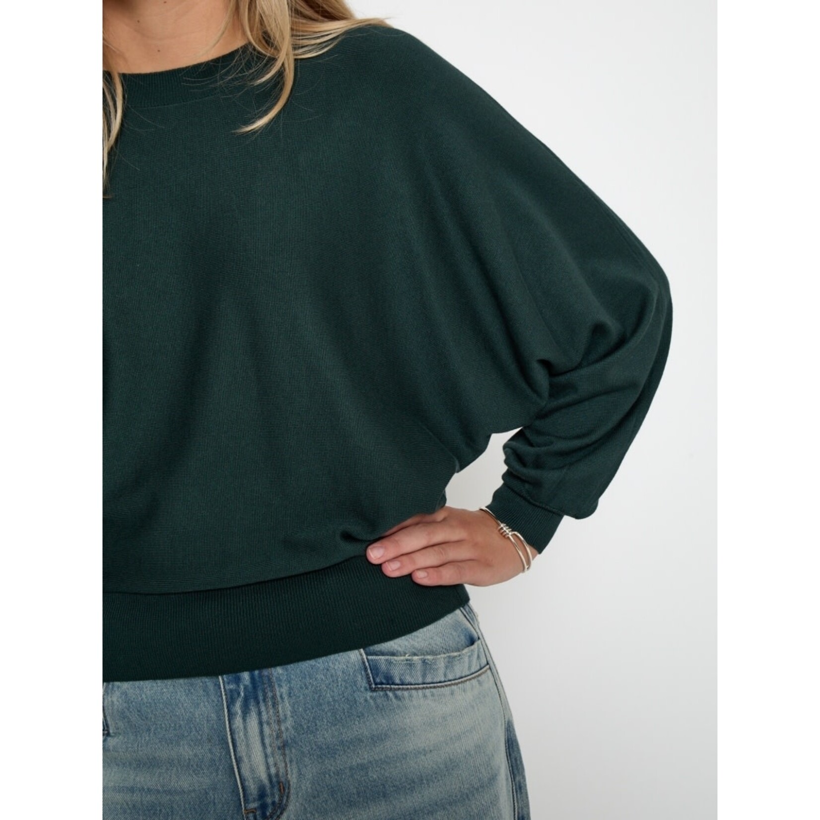 Minus Dana bat sleeve knit pullover Green gables