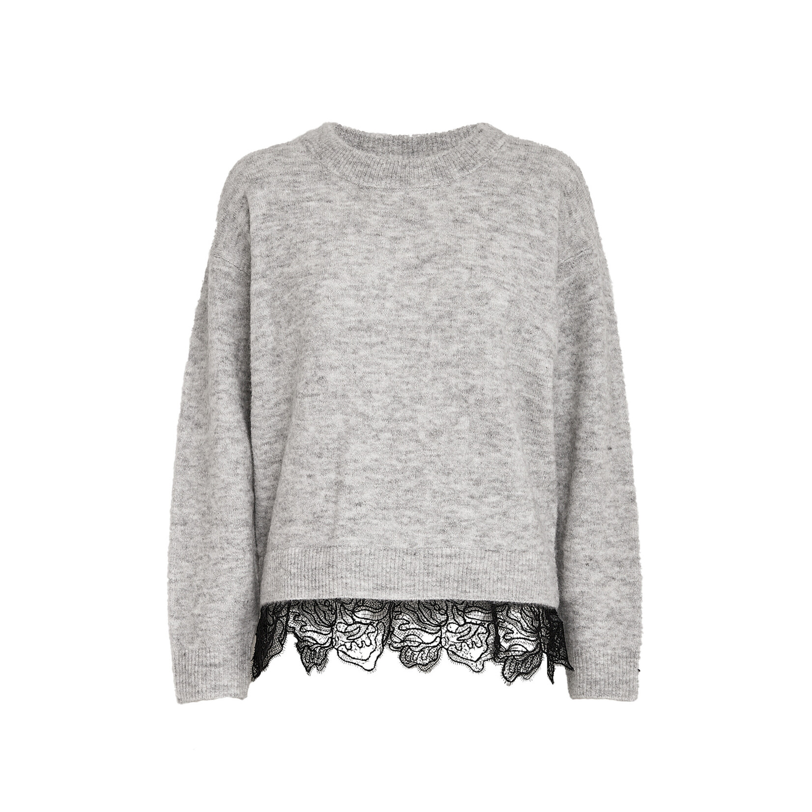 Minus Feline knit pullover Frost gray