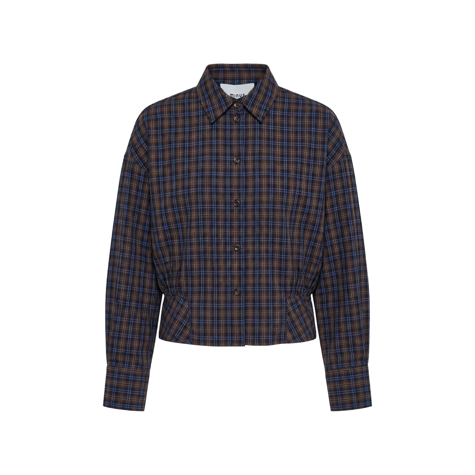 Minus Christi shirt Royal blue checked